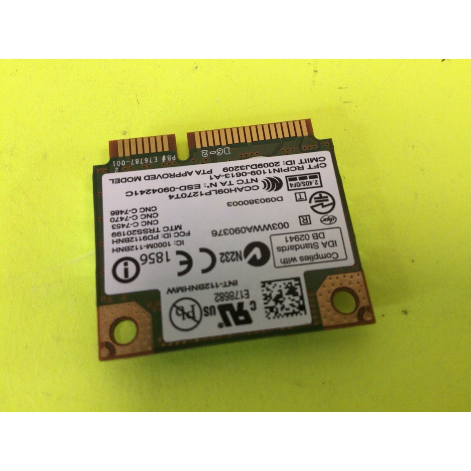 Intel WiFi Link 1000 Wireless WiFi Card 112BNHMW