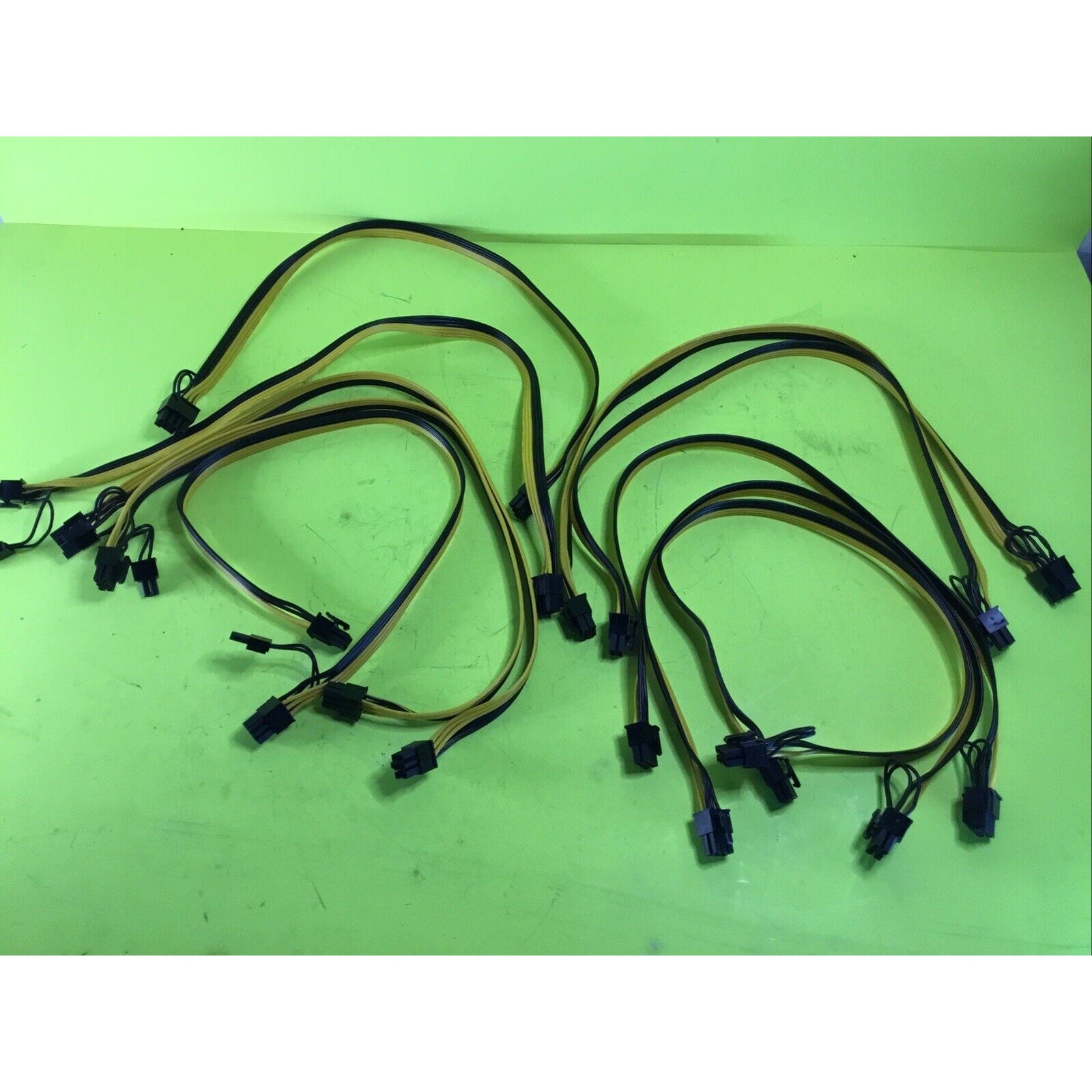 10pcs Breakout Cable 6Pin to 8Pin (6+2Pin) PCI-E Cable 18AWG Mining