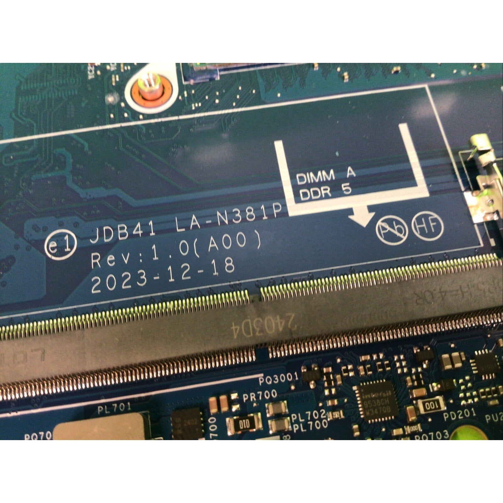 Dell Precision 3490 JDB41 LA-N381P FOR PARTS or REPAIR