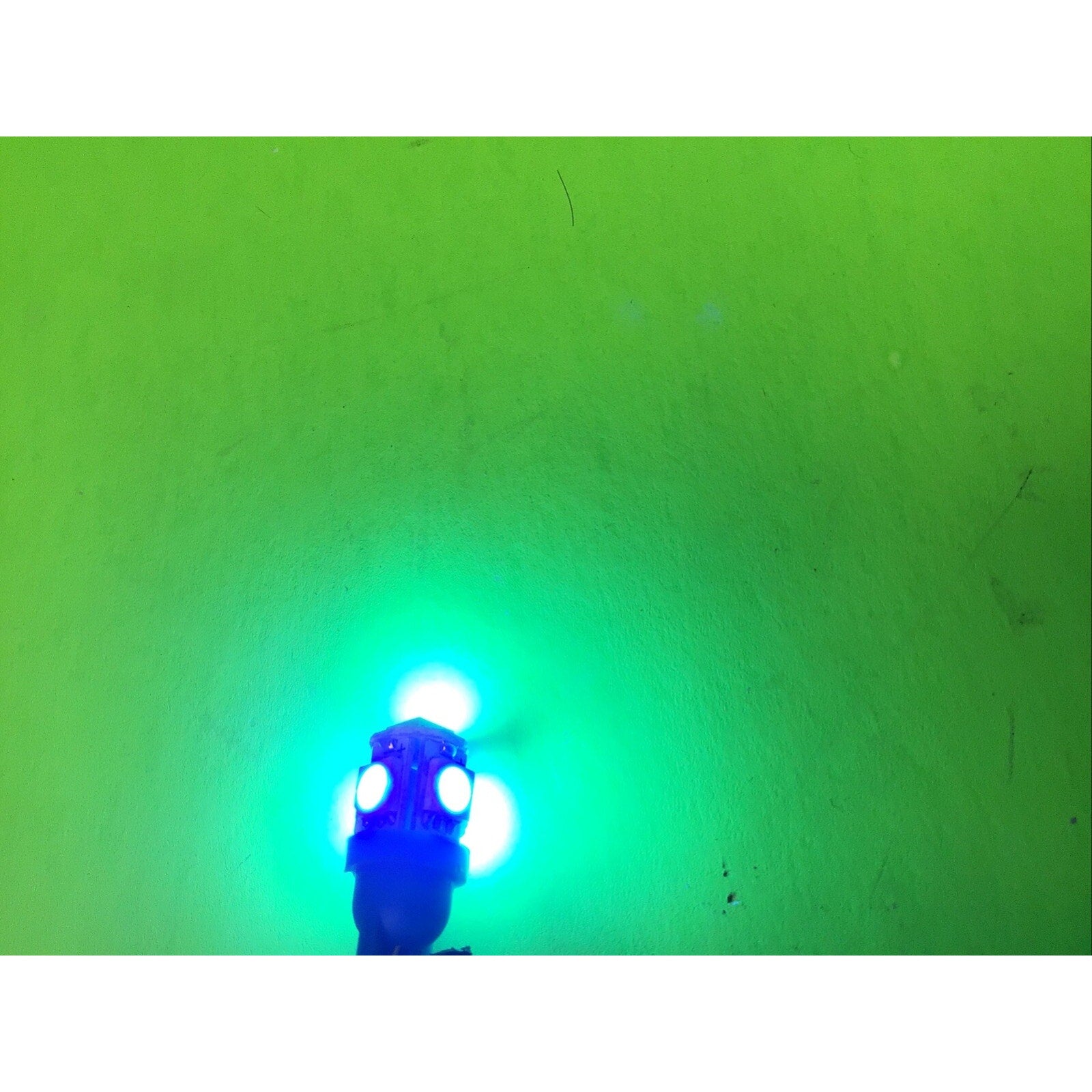 10x T10 5SMD 5050 Car LED Wedge Light Plate License Bulbs Blue