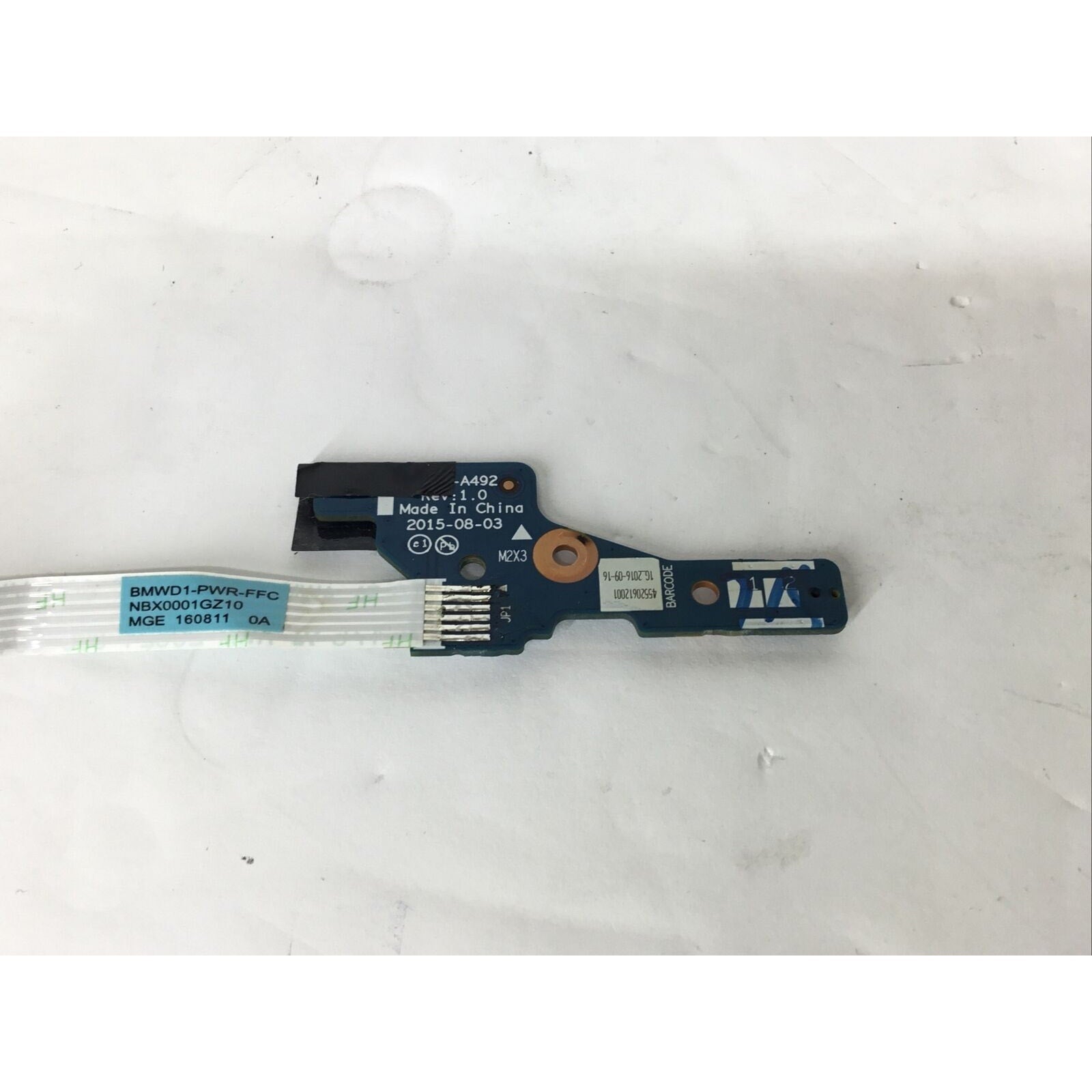 OEM Lenovo 300-17ISK NS-A492 Power Button Board w/ BMWD1-PWR-FFC Ribbon