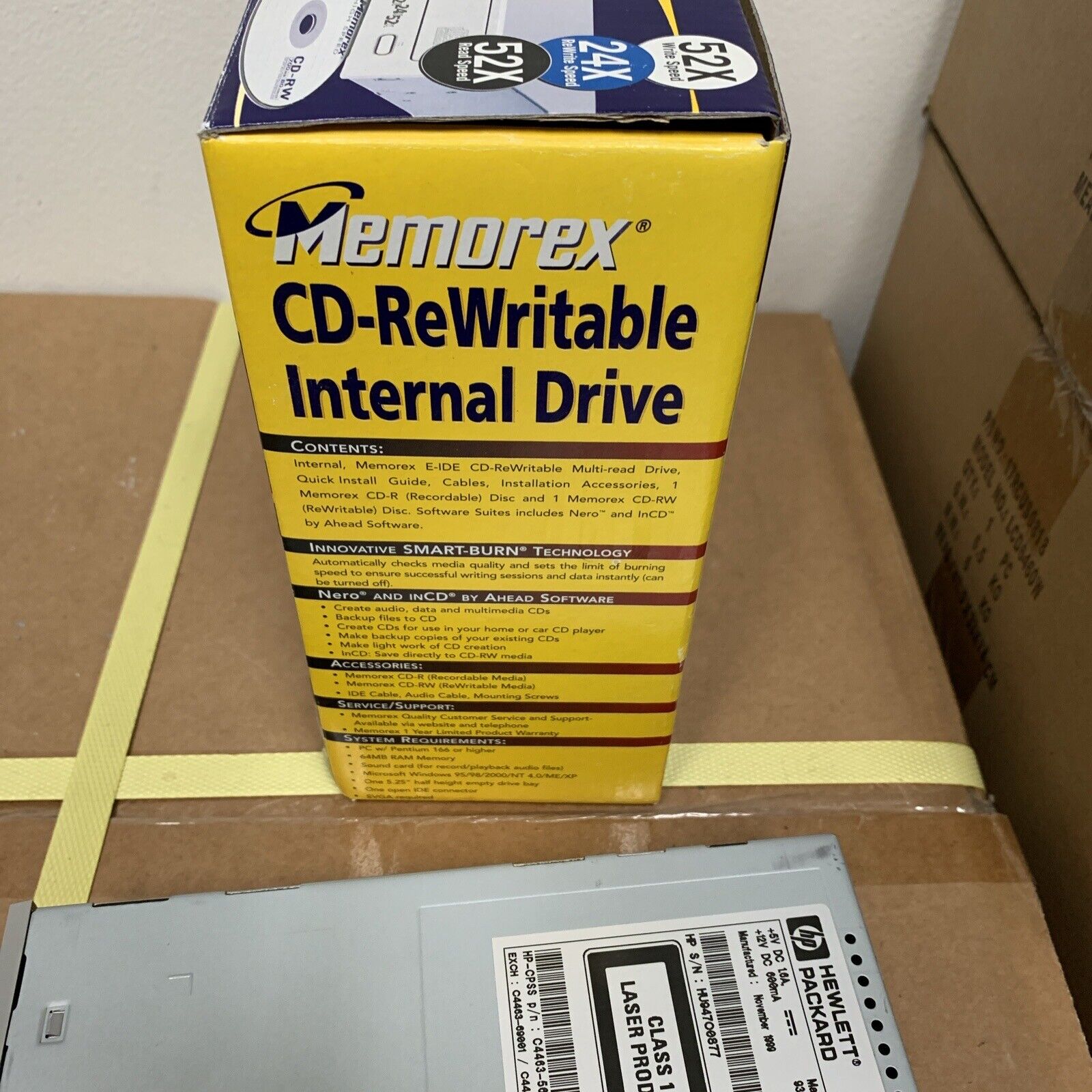 Vintage Hewlett Packard HP IDE CD-Writer Plus 8250i