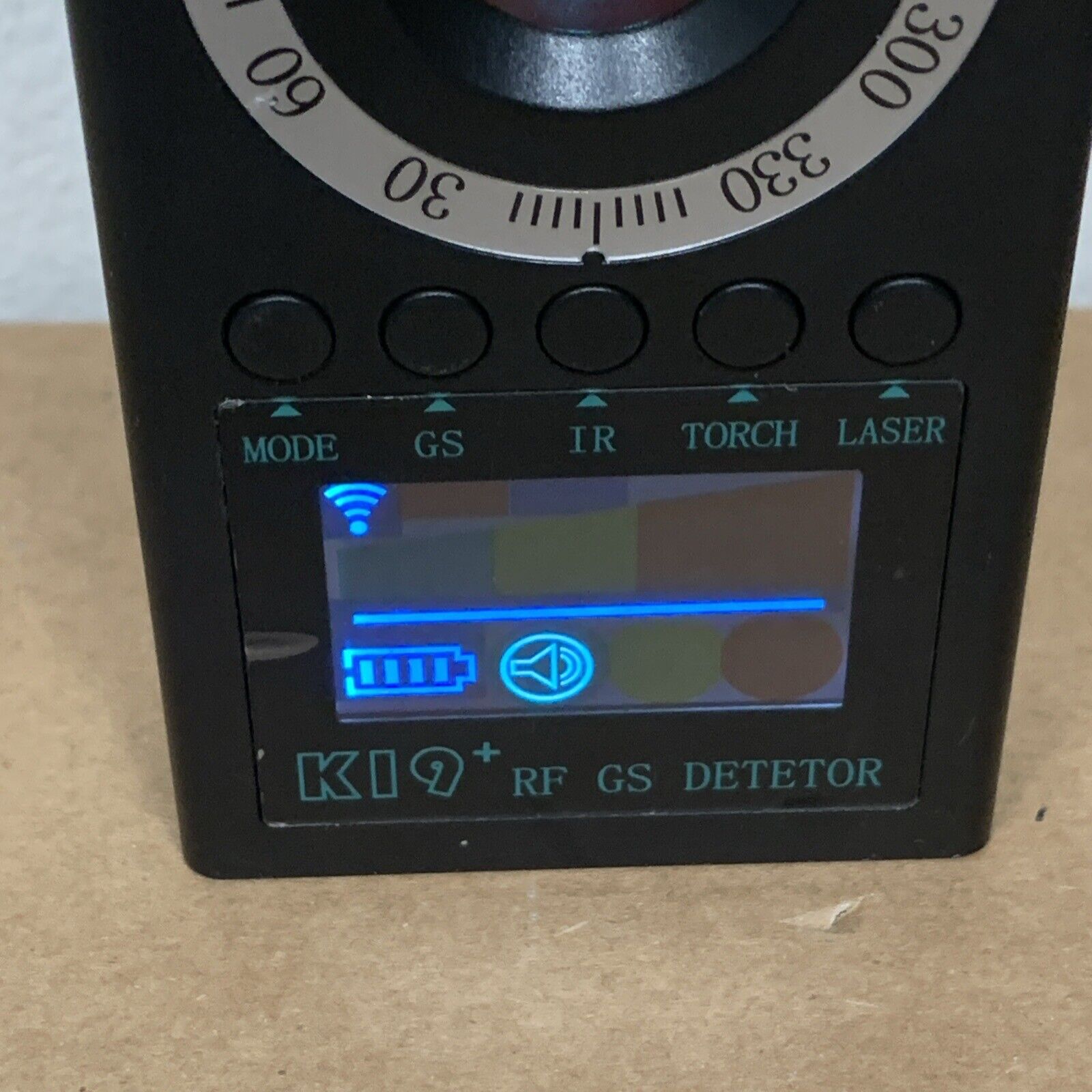 K19+ Anti Spy Detector Hidden Camera Detectors Bug Detector RF Detector - As Is