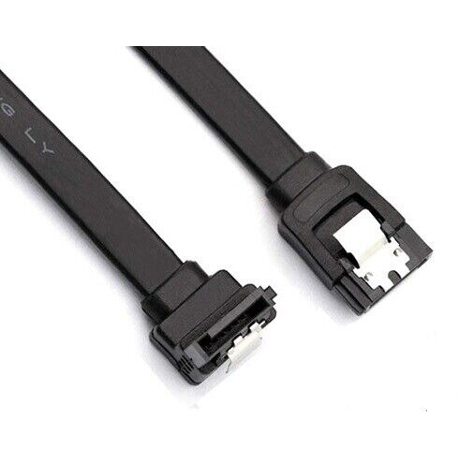 18-inch SATA Data Cable with 90 Degree Connector - Latching