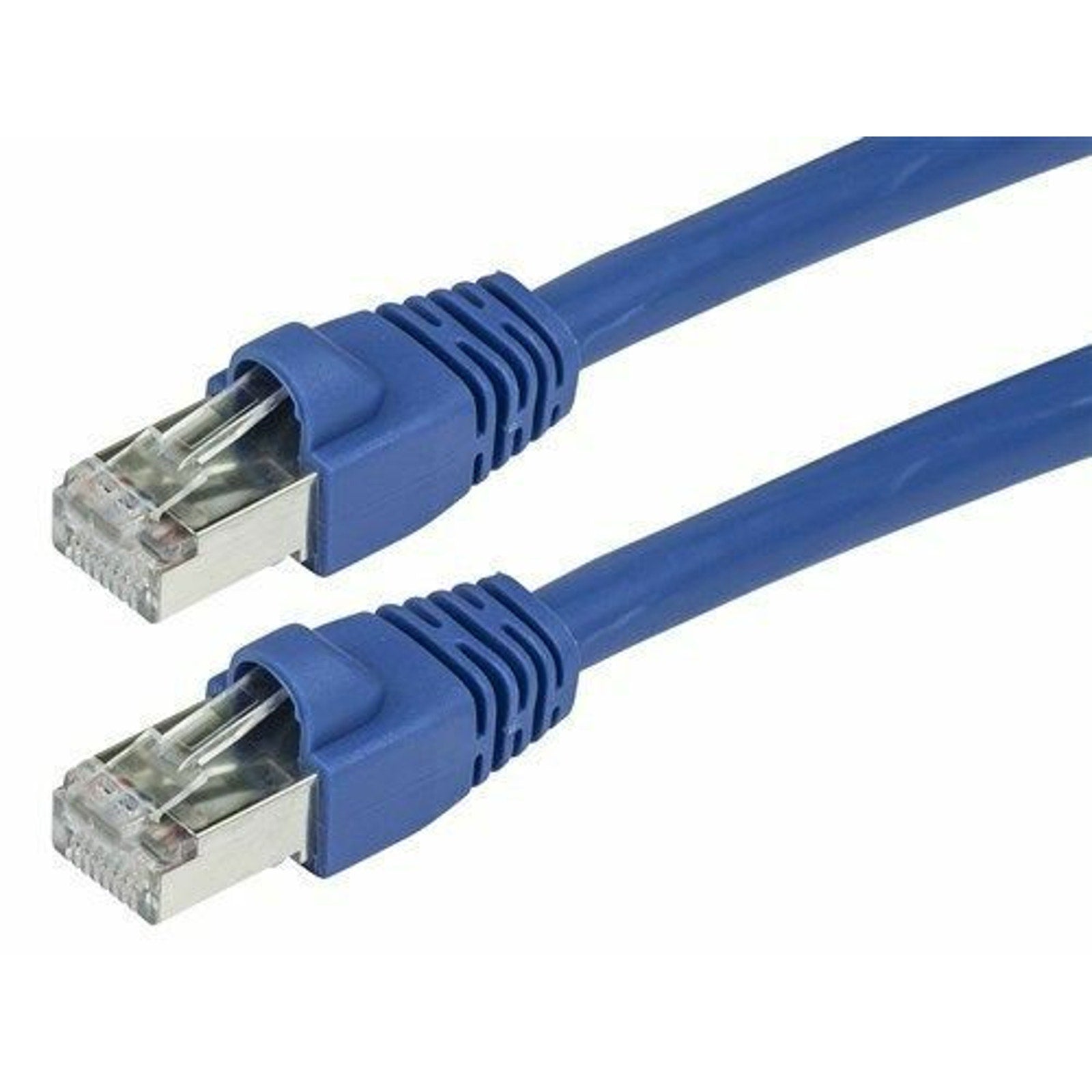 10 Pack of 3ft CAT6a RJ45 Ethernet Network Patch Cable - Blue - 3 Feet