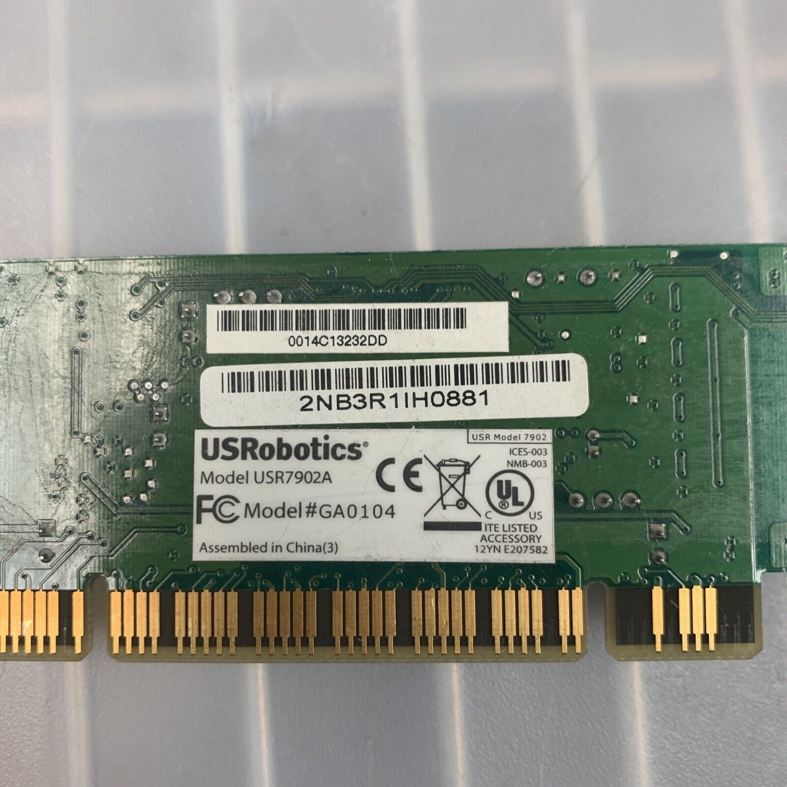 U.S.Robotics USR7902A 10/100/1000M Lnk/Act RJ45 Internal Network Card