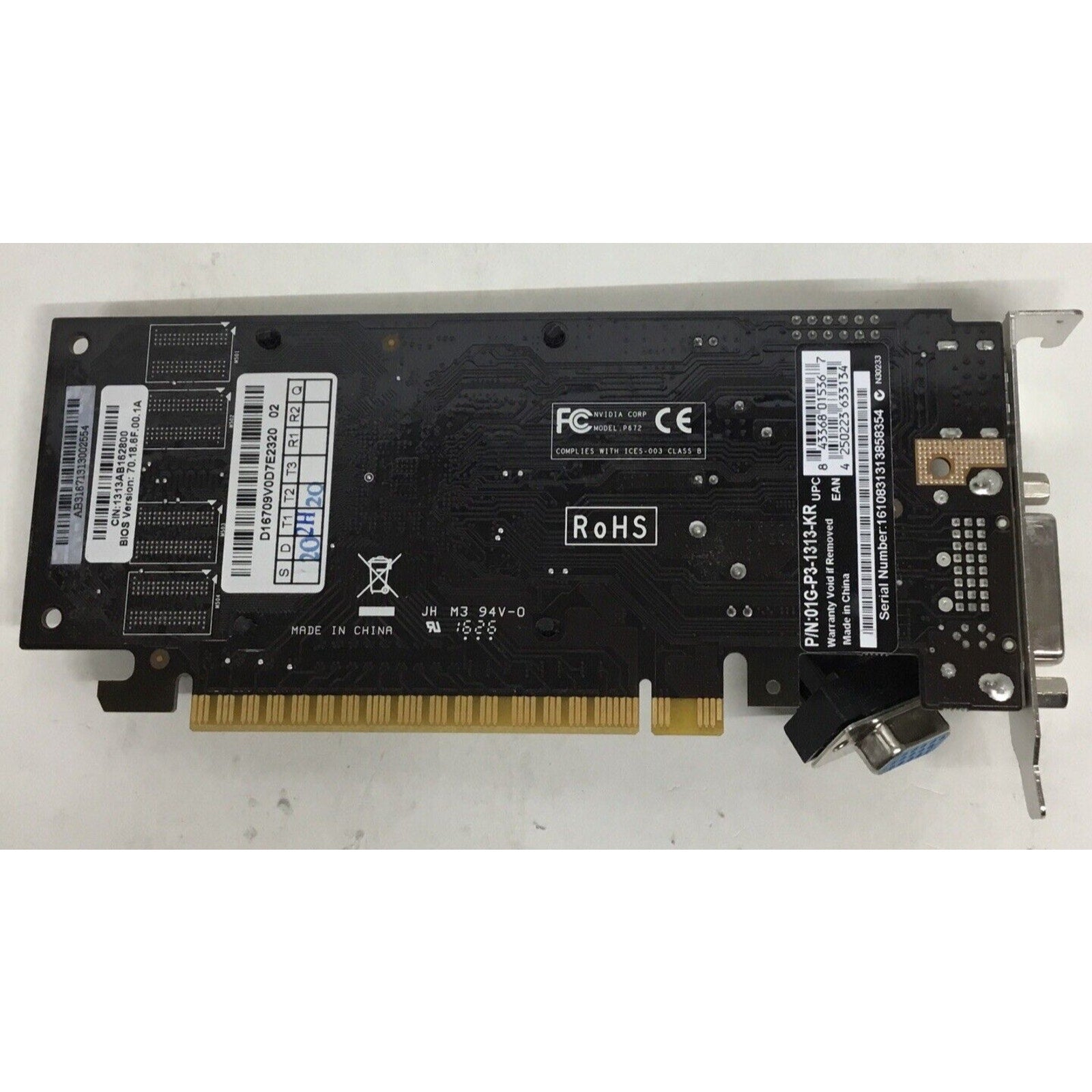 EVGA GeForce 210 1024MB 64-bit DDR3 PCIe 2.0 DVI HDMI VGA Card 01G-P3-1313-KR