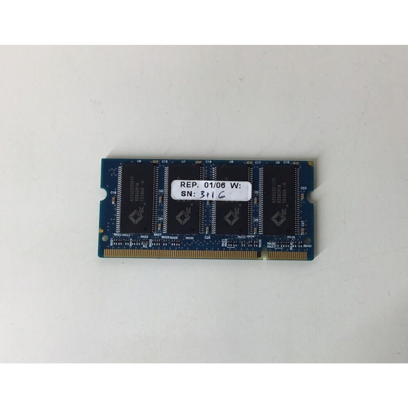 TwinMOS M2S5I08D6APS5F081AA-T PC2700(CL2.5) 256MB DDR SO-DIMM Memory Module