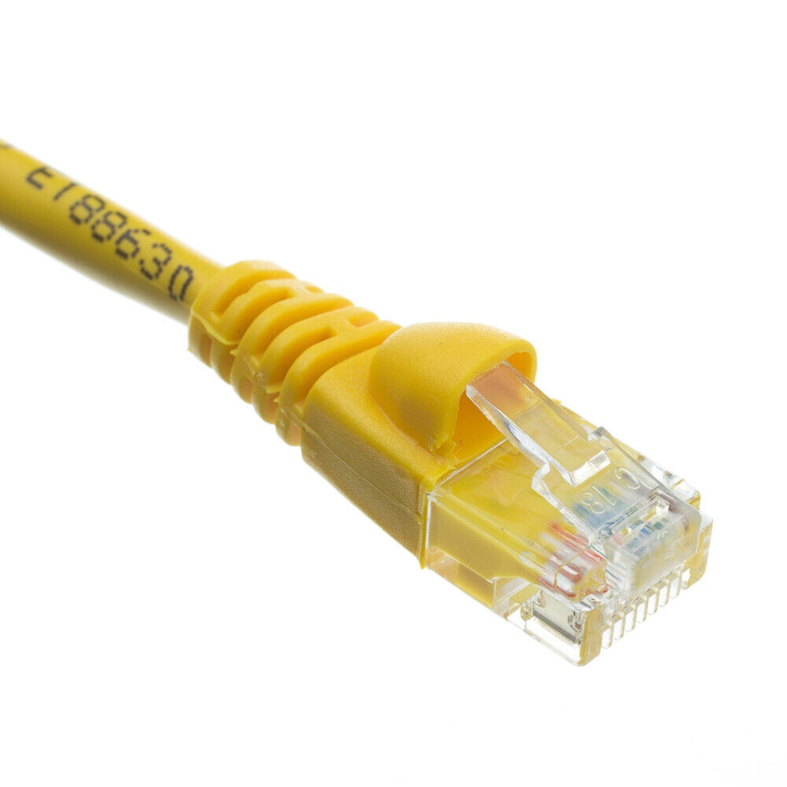 100ft Cat5e RJ45 Ethernet Network Cable - Yellow - 100 Feet