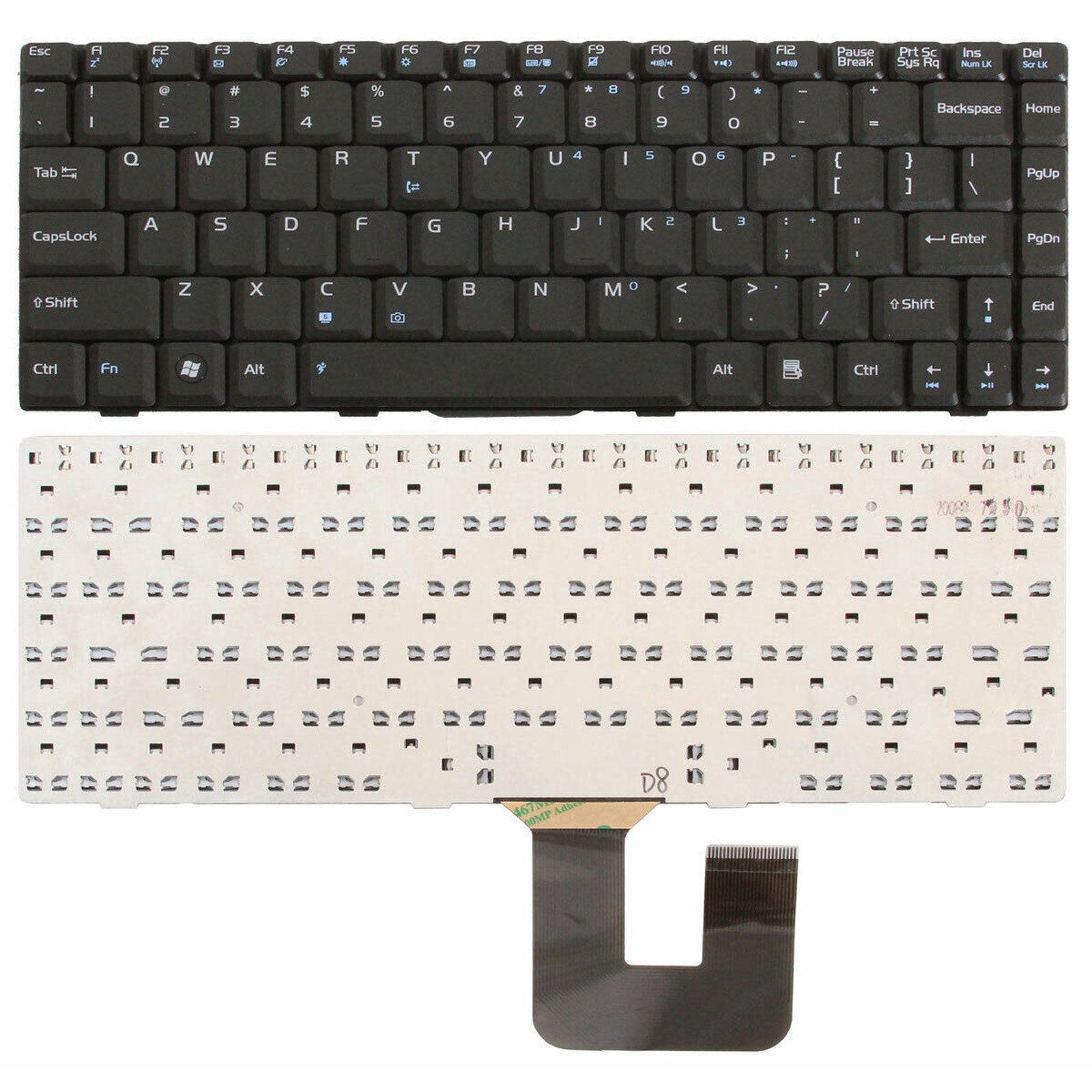 Asus F9 F9S F9j US Replacement Laptop Keyboard - 04GNER1KUS00