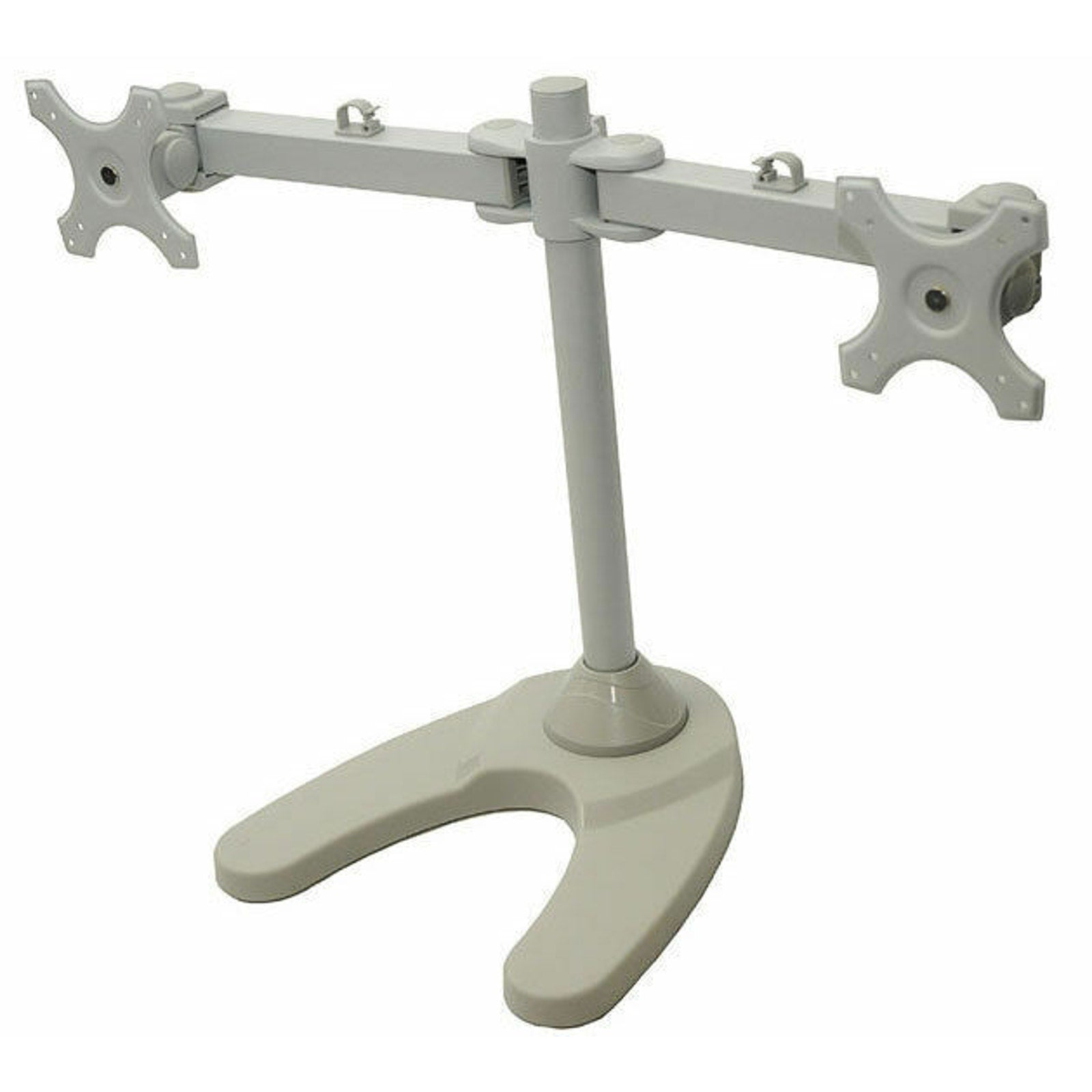Dual Monitor Stand, for 13 to 24 Inch Two Monitor Freestanding Heavy-Duty