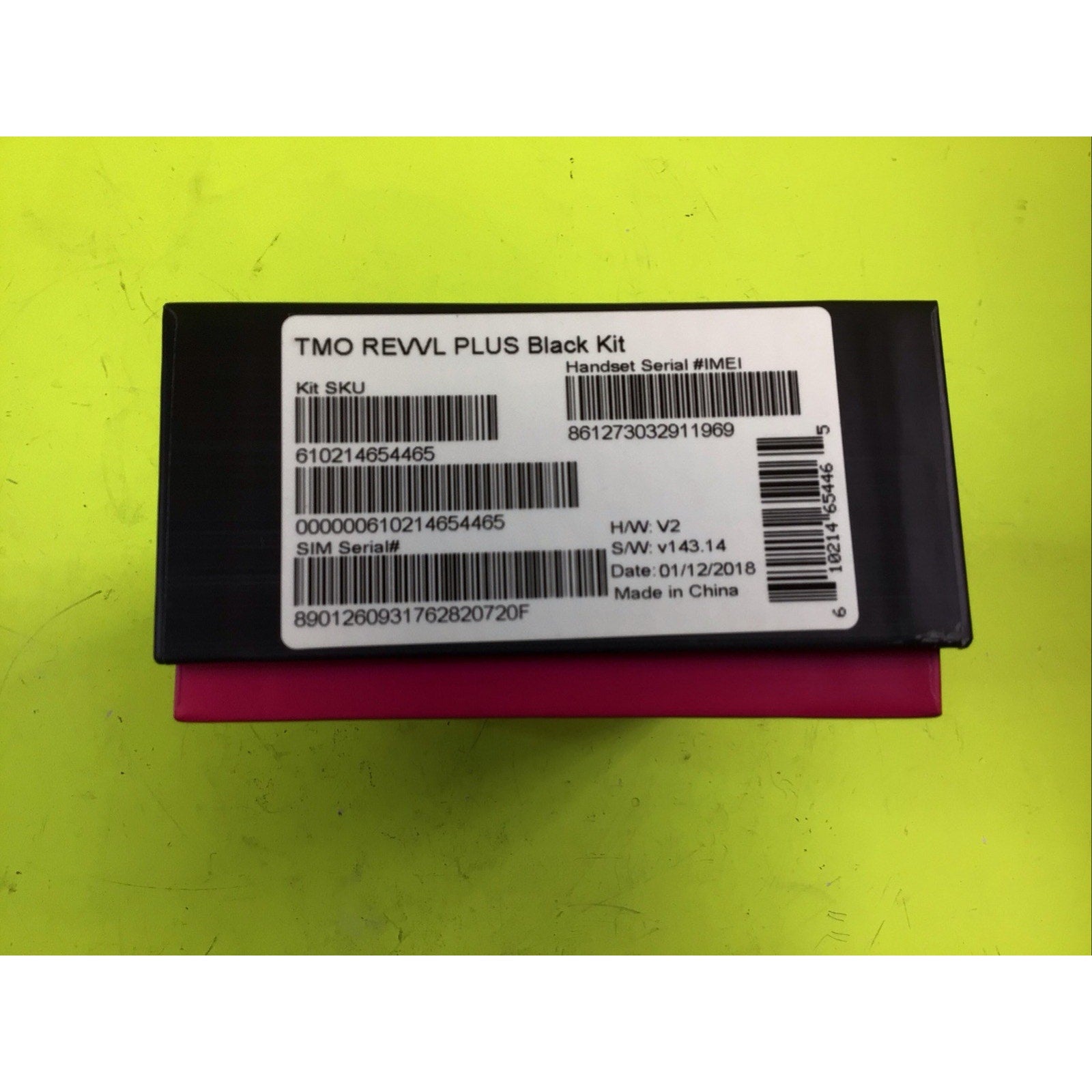 T-Mobile Revvl Plus Retail Box Only