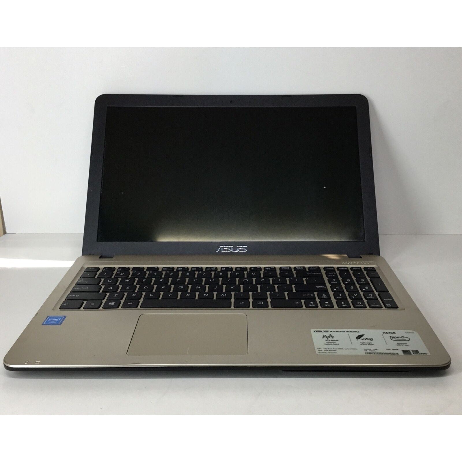 15.6" ASUS R540S Intel Celeron N3050 1.6GHz 4GB 500GB Laptop R540SA-RS FOR PARTS