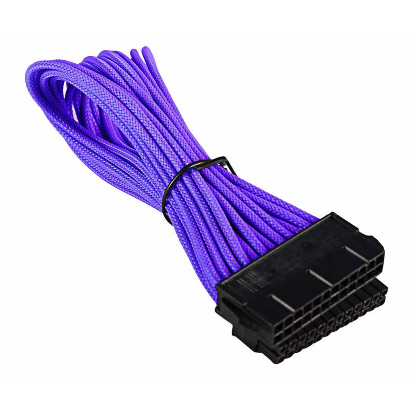 24 Pin ATX Power Extension Cable - 300mm / 11.8-inches - Braided - Purple Color