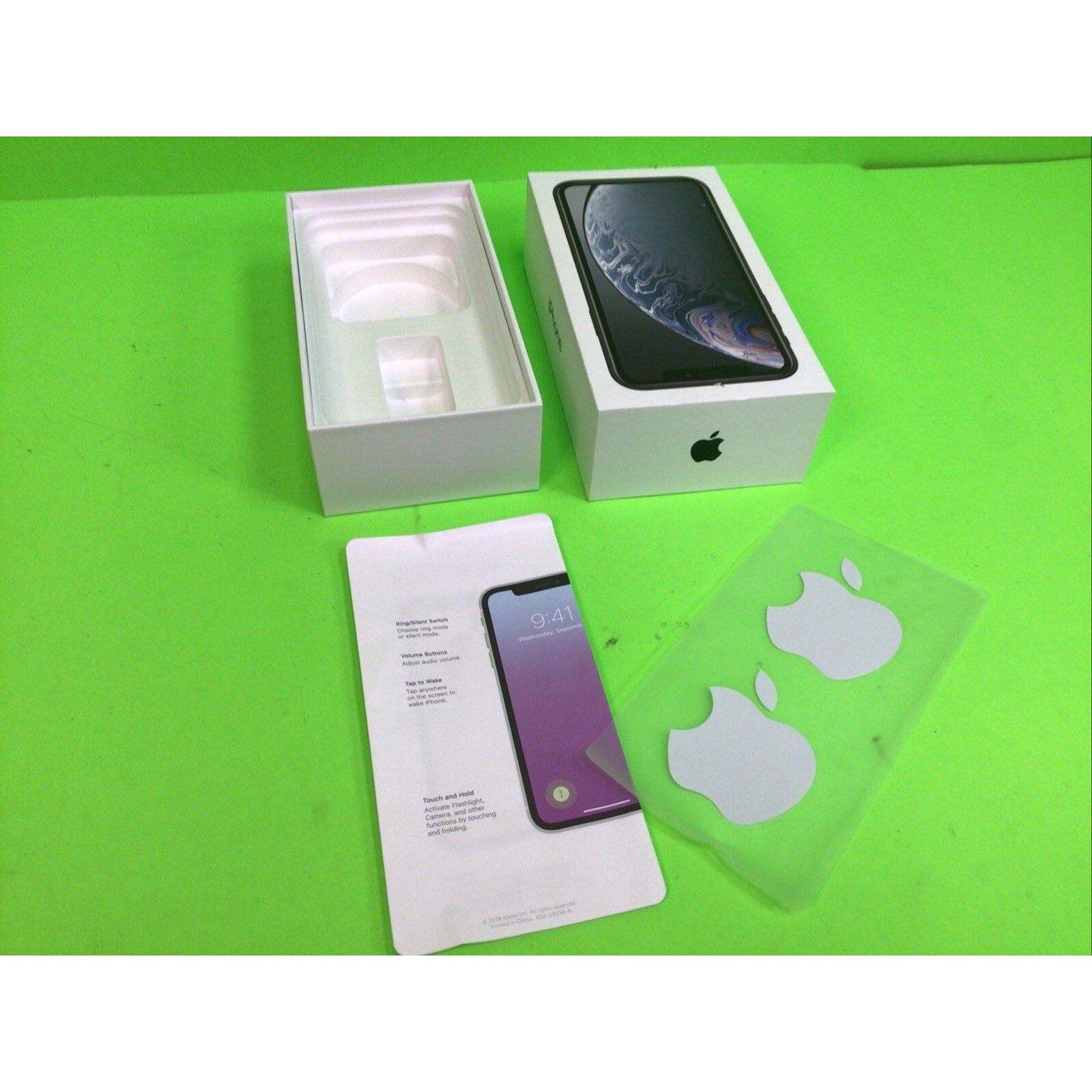 iPhone XR 64GB Black Empty Box Only with Stickers and Insert