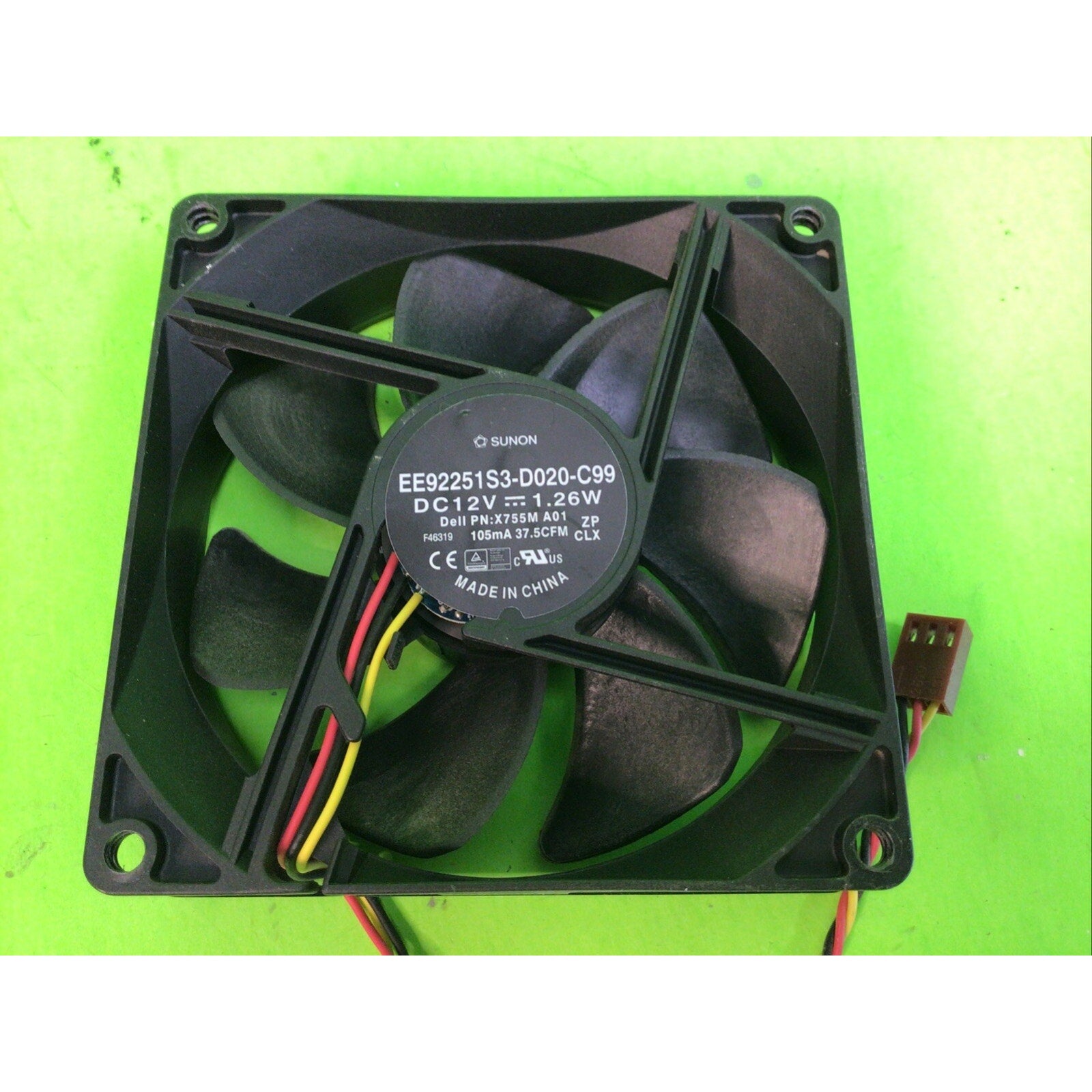 Sunon EE92251S3-D020-C99 DC 12V 1.26W 3 Pin Cooling Fan