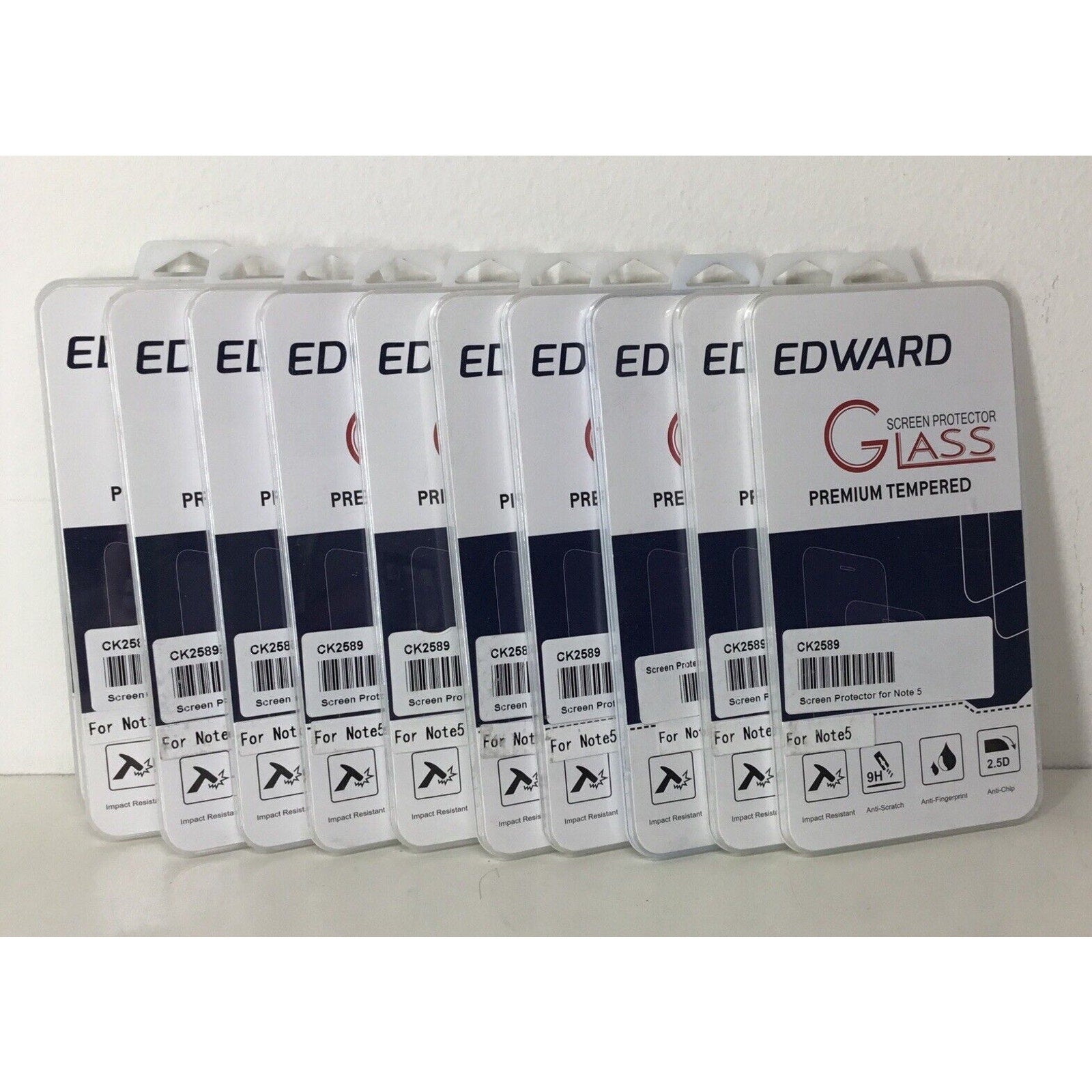 Lot of 11 - LCD Clear Glass Screen Protector for Samsung Galaxy Note 5