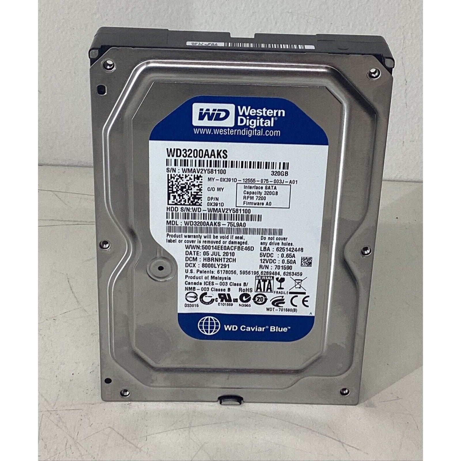 Western Digital Caviar Blue WD3200AAKS 320 GB SATA II 3.5" Hard Drive