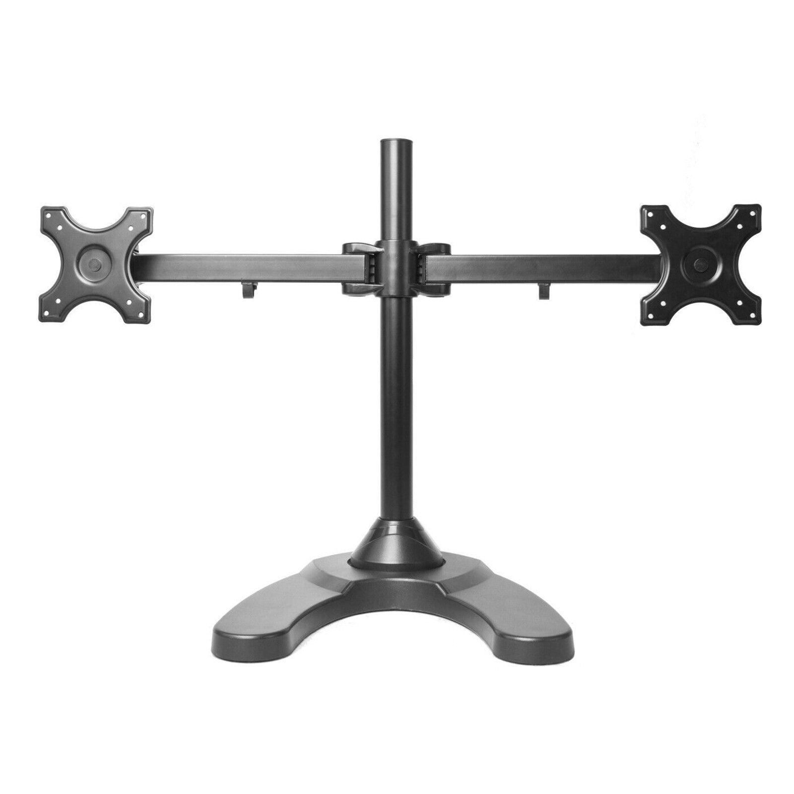 Dual Monitor Desk Mount Stand Free Standing Adjustable Two (2) Screens up to 24"