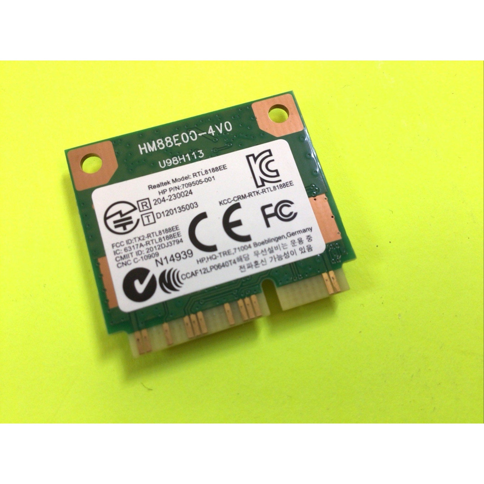 HP Pavilion 15-f222wm Realtek RTL8188EE Network Interface Card 709505-001
