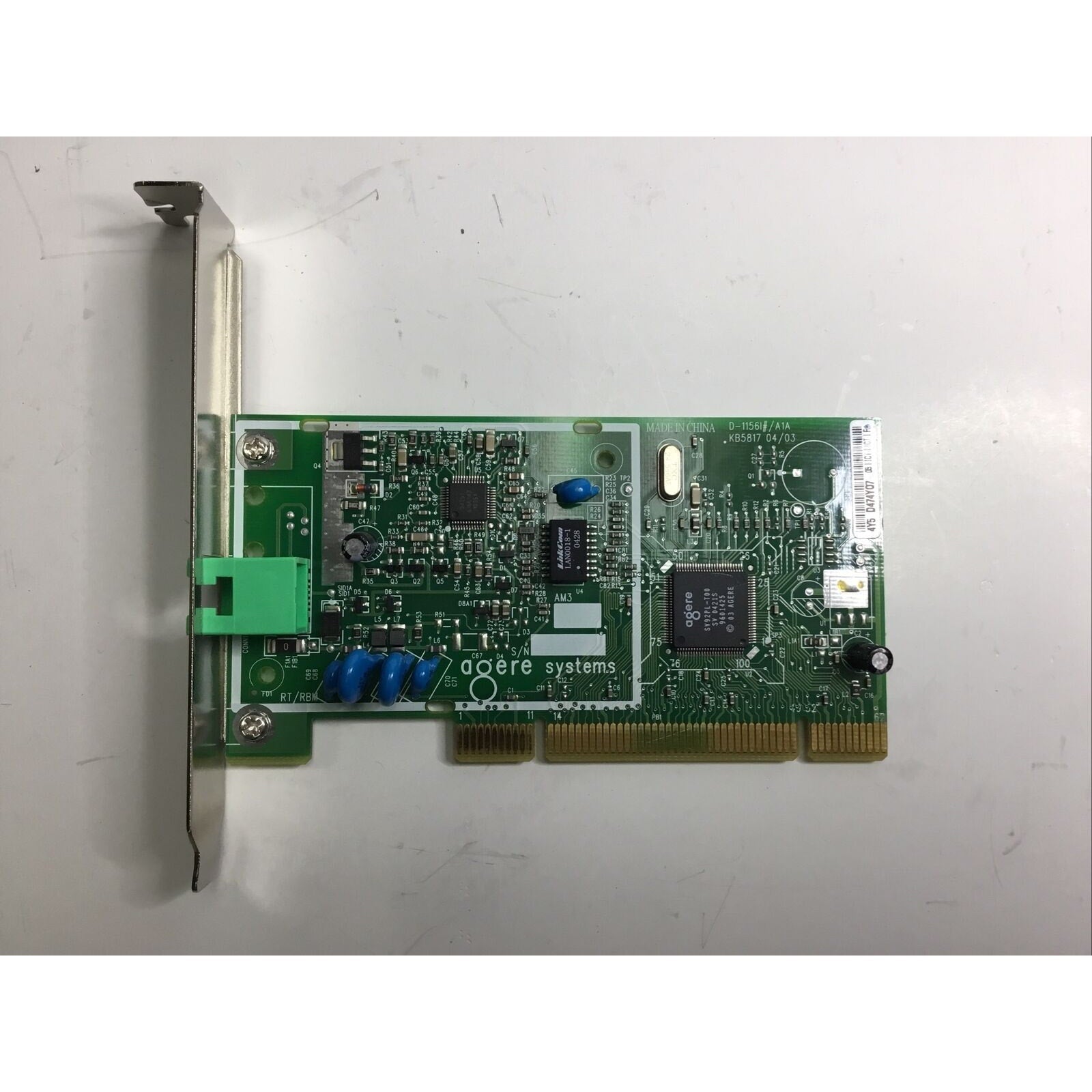 Agere Systems KB5817 D-1156#/A1A Modem Card 5187-5216