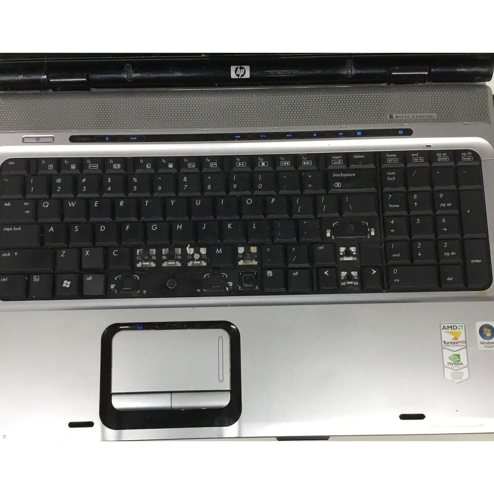 HP Pavilion Dv9700 AMD Turion 64X2 - 2GB RAM - NO HDD OR ADAPTER- READ DESCPTION