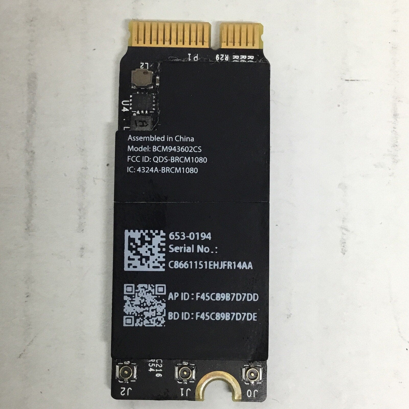 WiFi Bluetooth Airport Card 653-0194 BCM943602CS for Macbook Pro 13" A1502 2015