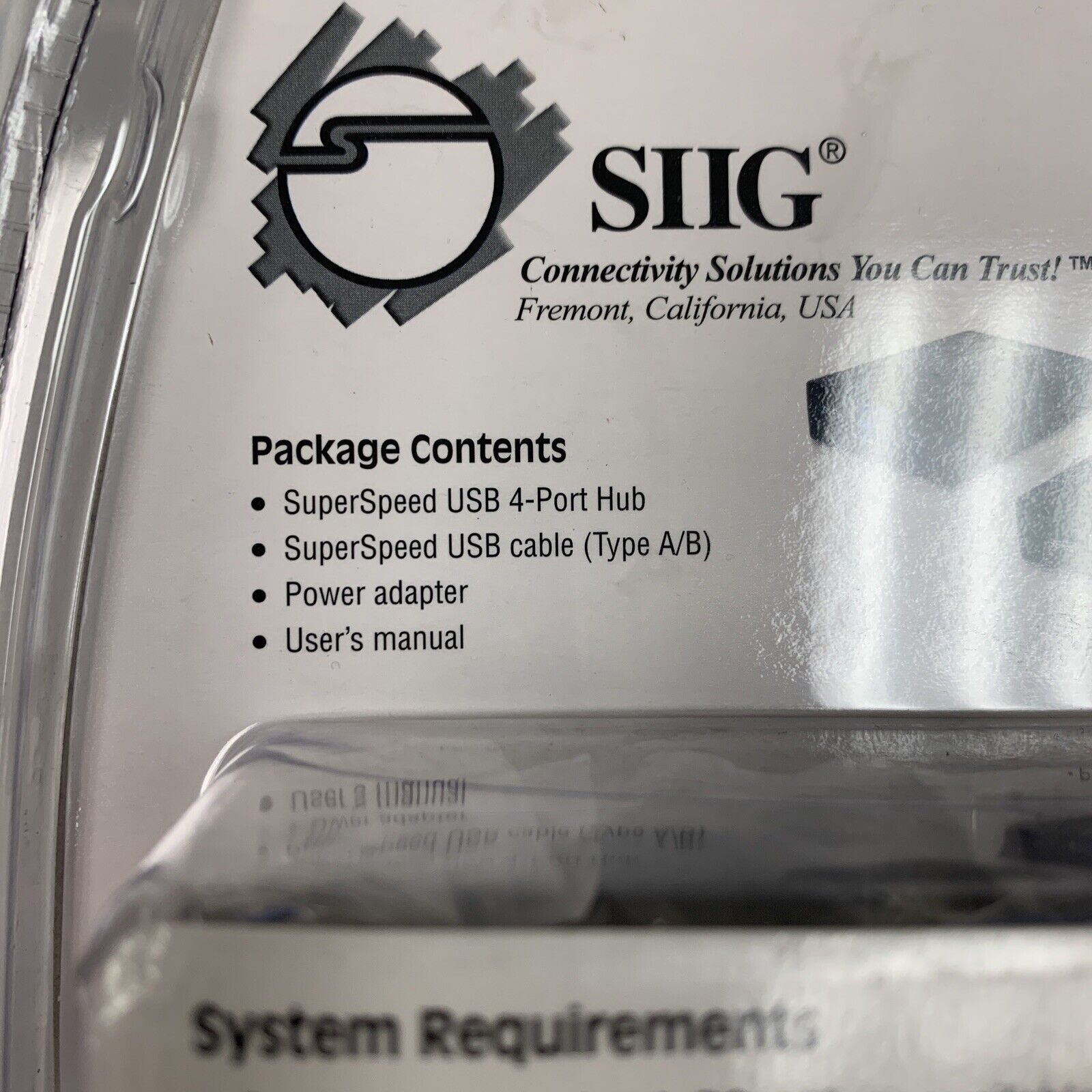 LOT of 2 x SIIG JU-H40312-S1 4-port USB 3.0 SuperSpeed USB Hub