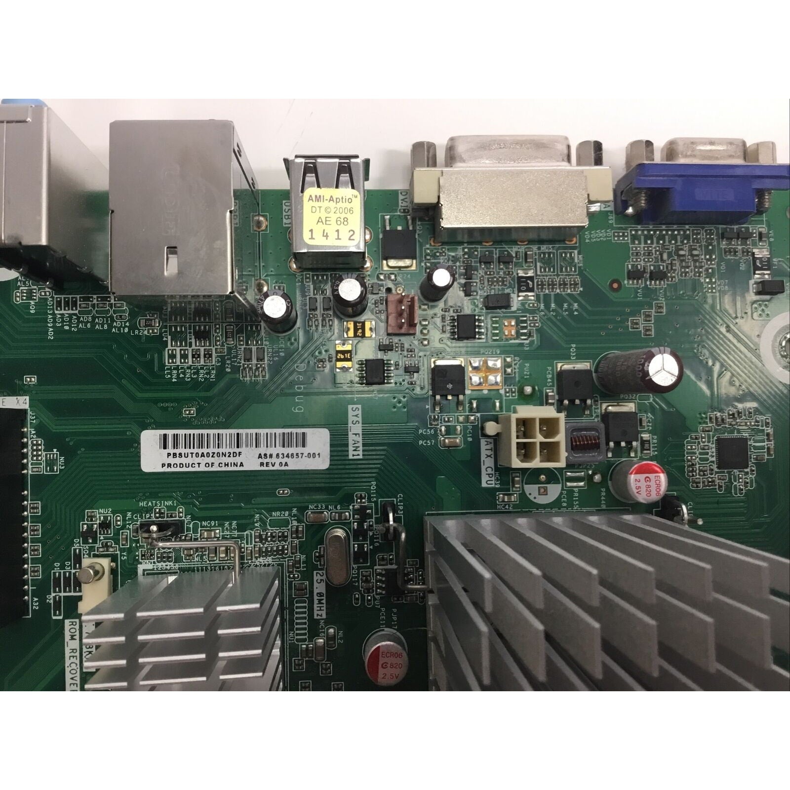 HP 634657-001 DESKTOP MOTHERBOARD AAHM1-BZ DDR3 AMD E350 1.60GHz - No I/O Shield