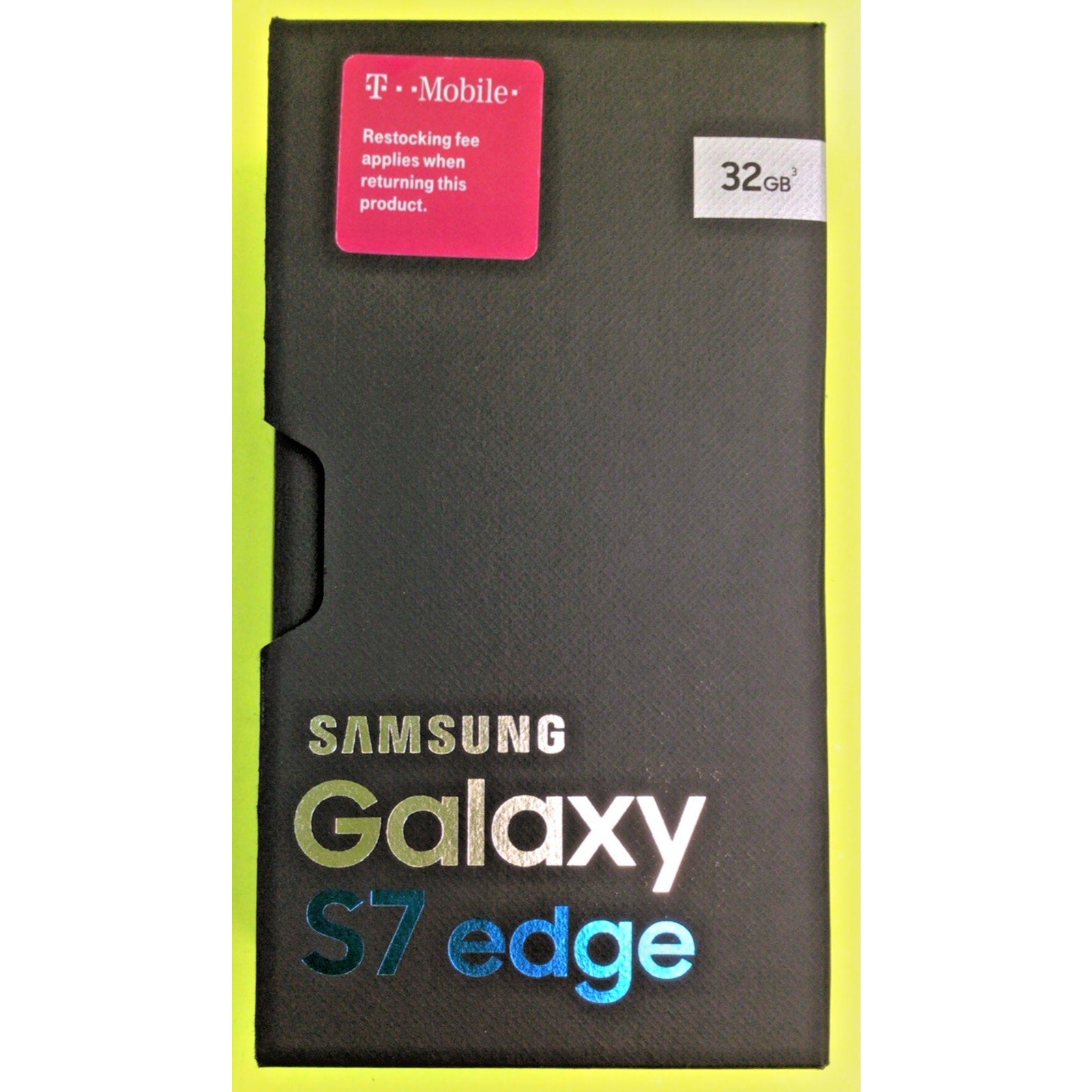 Samsung Galaxy S7 Edge Empty Retail Box w/Manual Adapter and Sim Tool