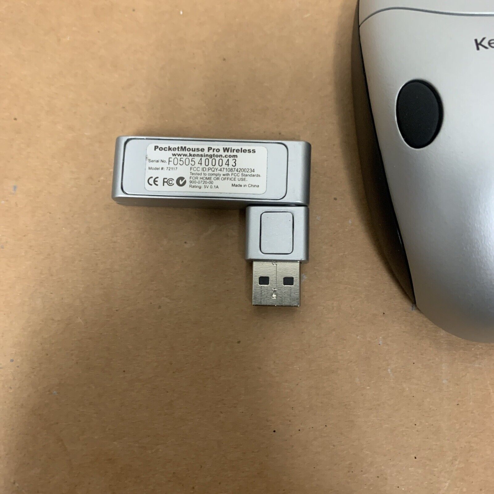 Kensington PocketMouse Pro Wireless Compact Travel USB Mouse - PC/Mac (72117)