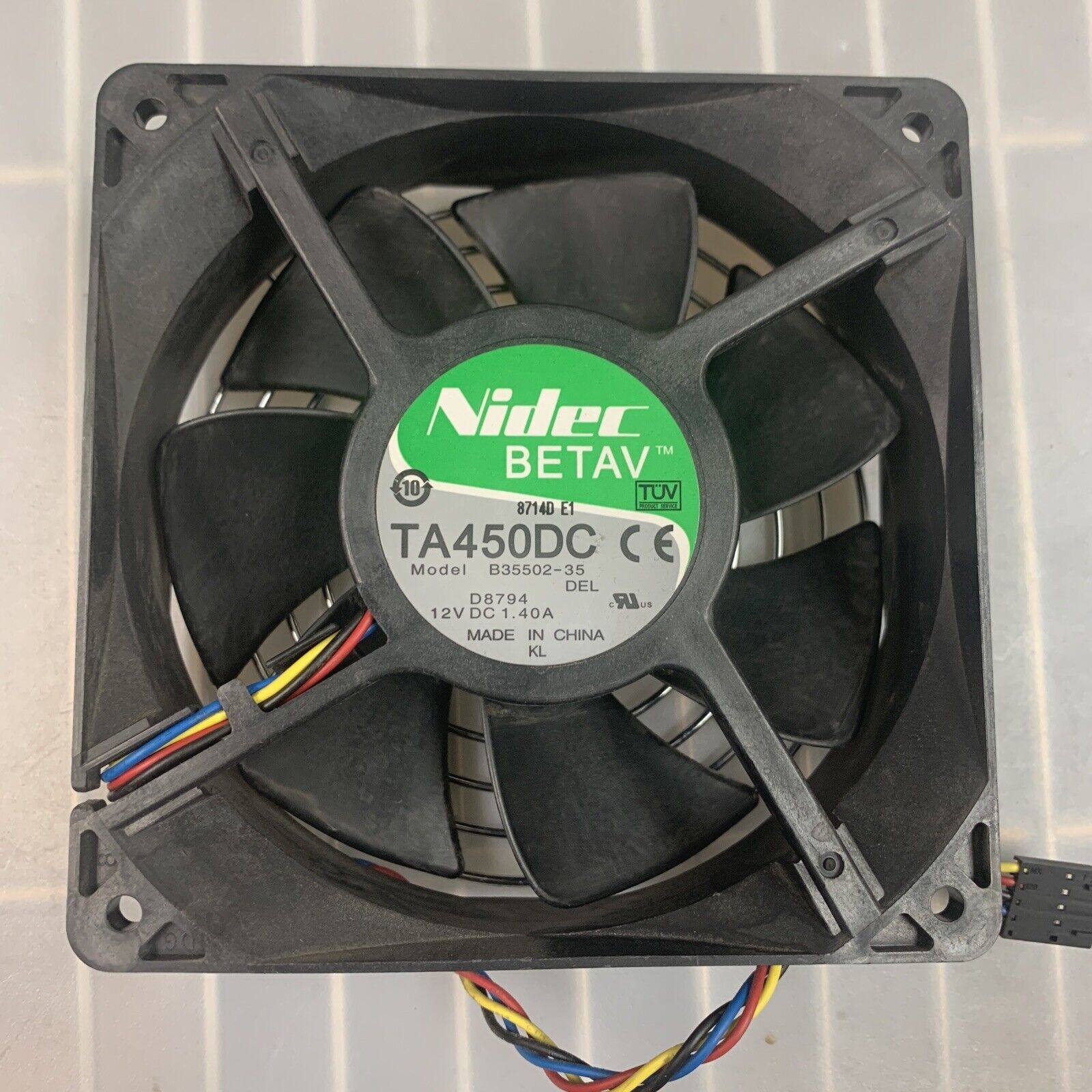 DELL 0Y4574 Y4574 NIDEC DELTA TA450DC AFC1212DE B35502-35 FAN