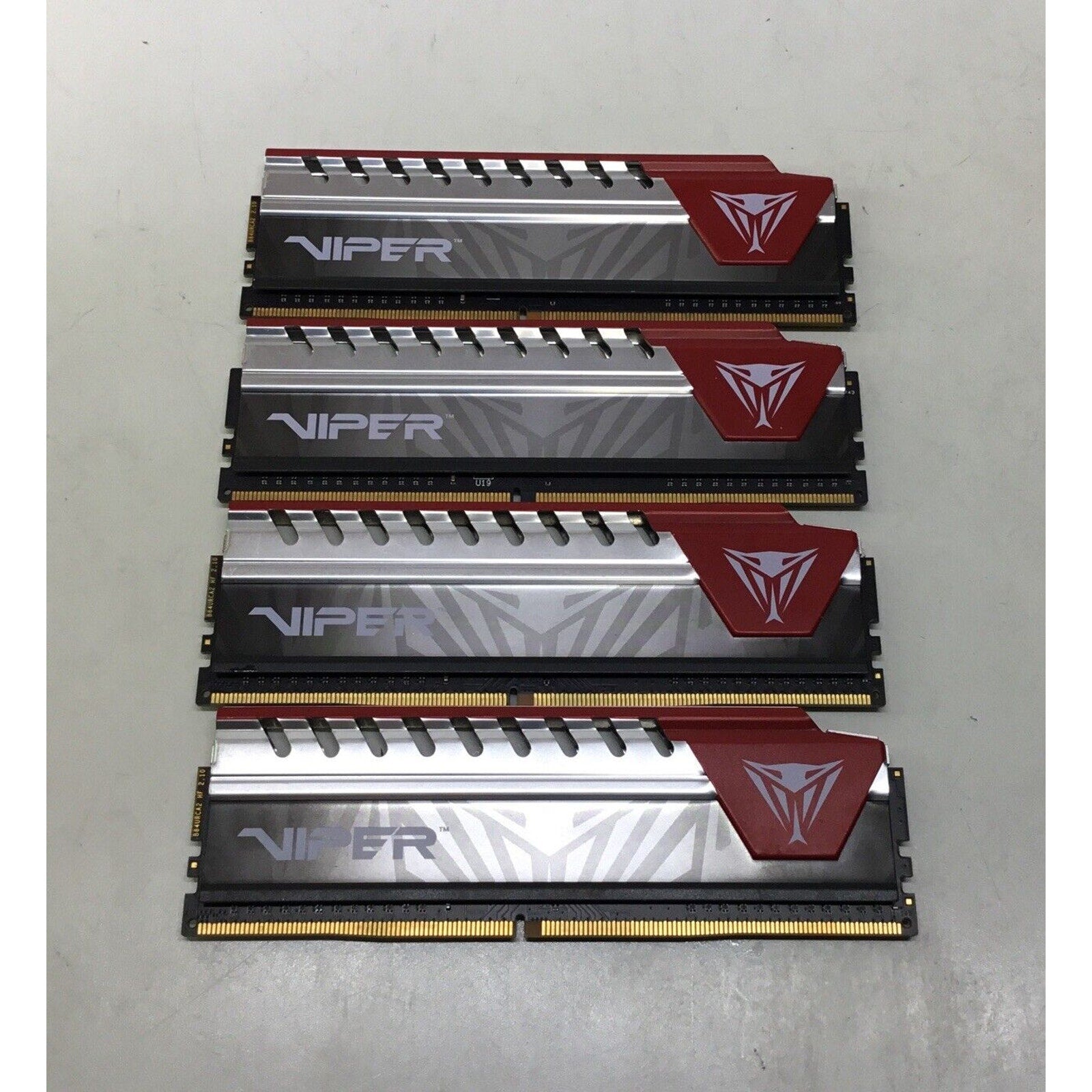 Lot of 4 - Patriot PVE48G240C5KRD Viper Elite 32GB (4x8GB) PE000430 PC4-19200