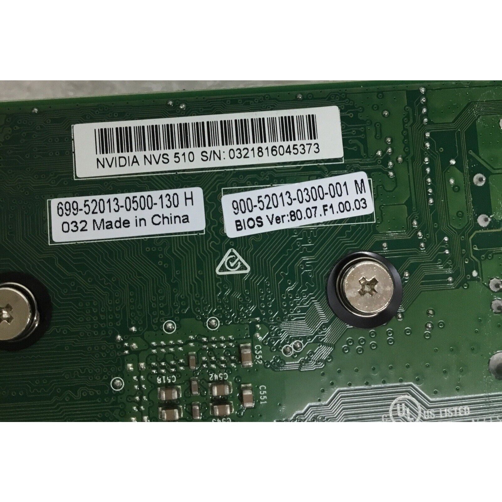 NVIDIA NVS 510 GDDR3 2GB PCIe Graphics Card HP P/N: 721795-001 | 700101-002