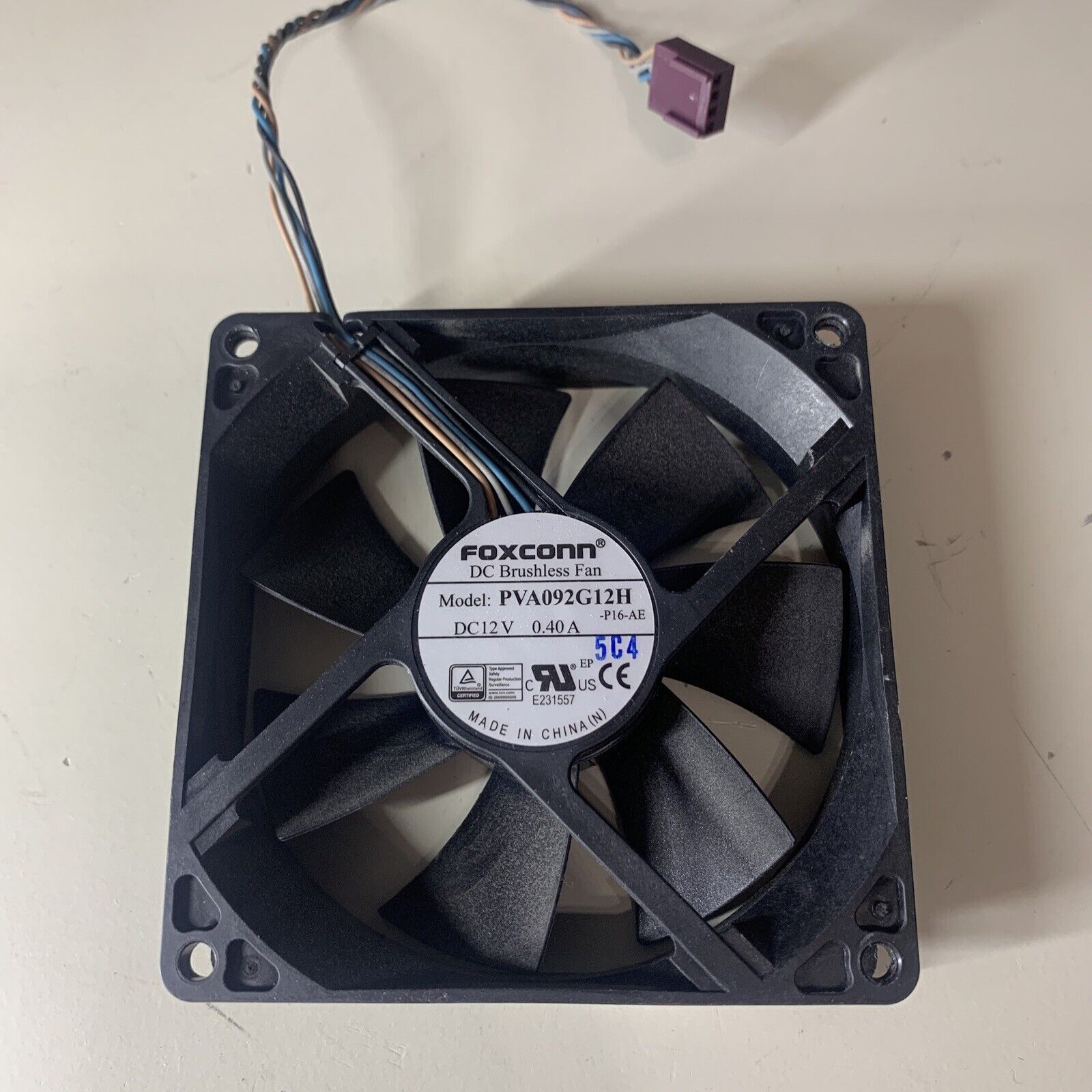 HP Elite 8300 8200 Pro 6200 6300 Cooling Fan Foxconn PVA092G12H 92x25mm 4wire