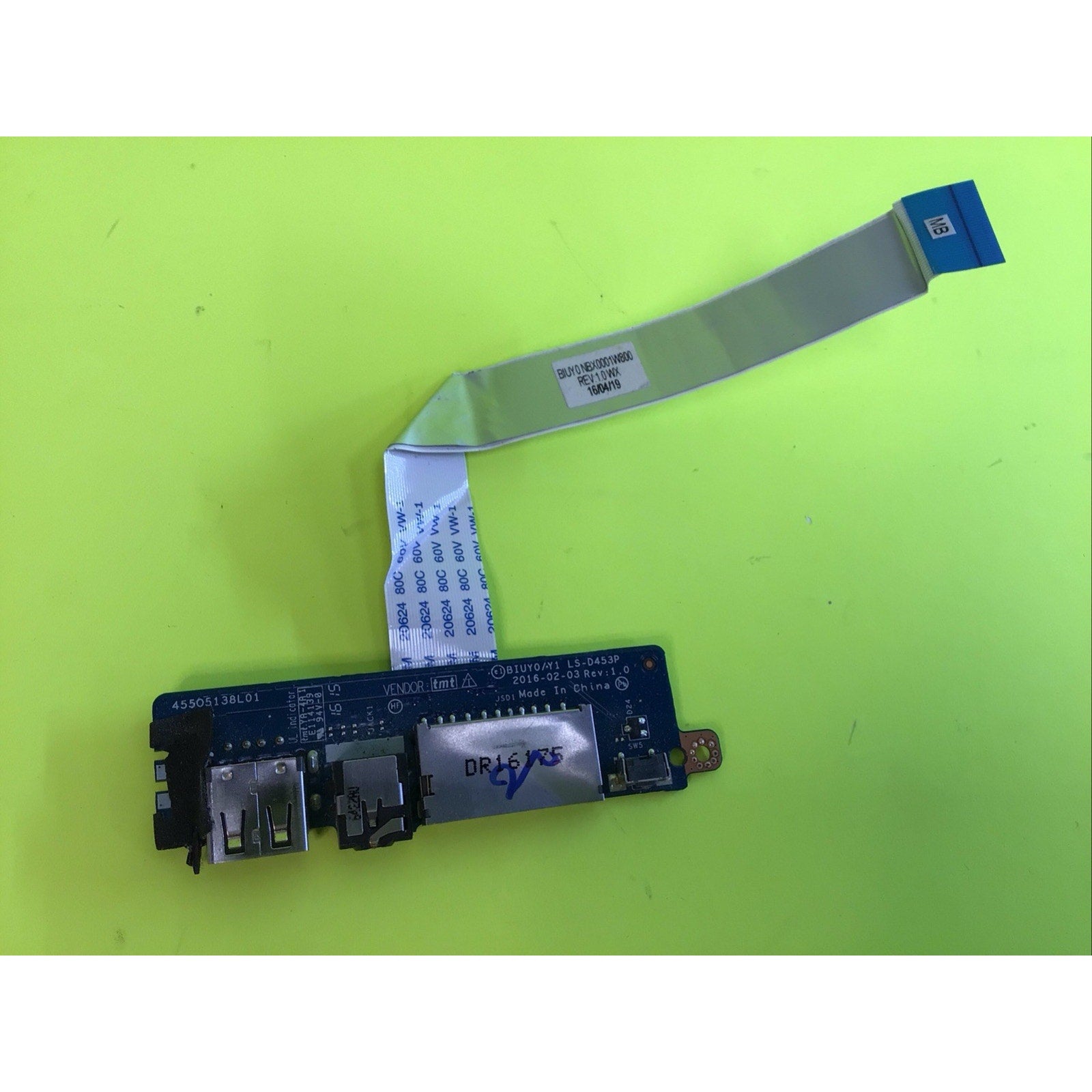 LS-D453P LENOVO AUDIO USB CARD READER BOARD W/ CABLE