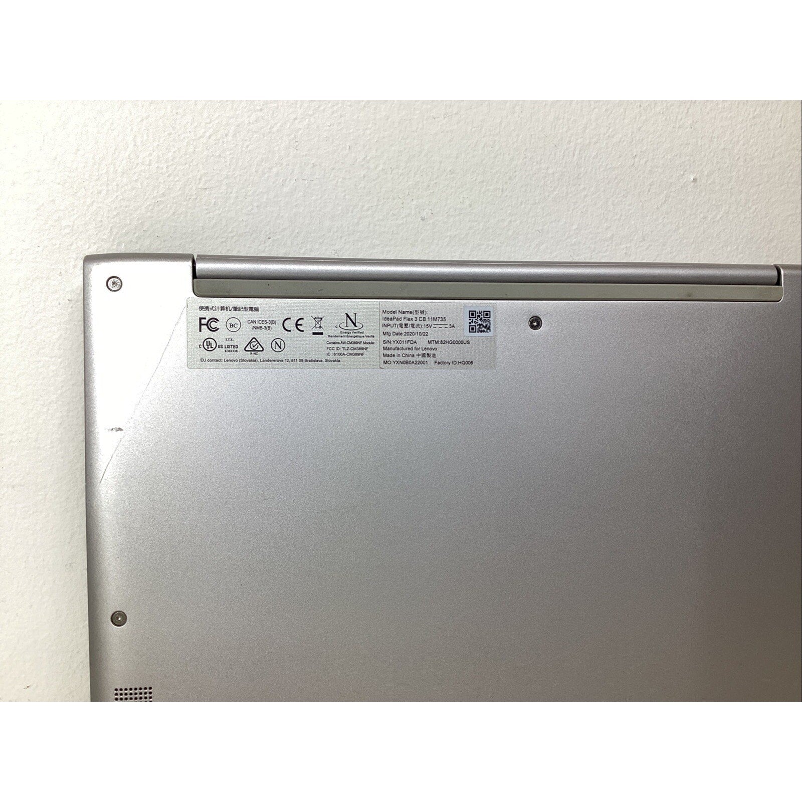 Lenovo IdeaPad Flex 3 CB 11M735 11.6" 64GB eMMC MediaTek 1.1GHz - For Parts