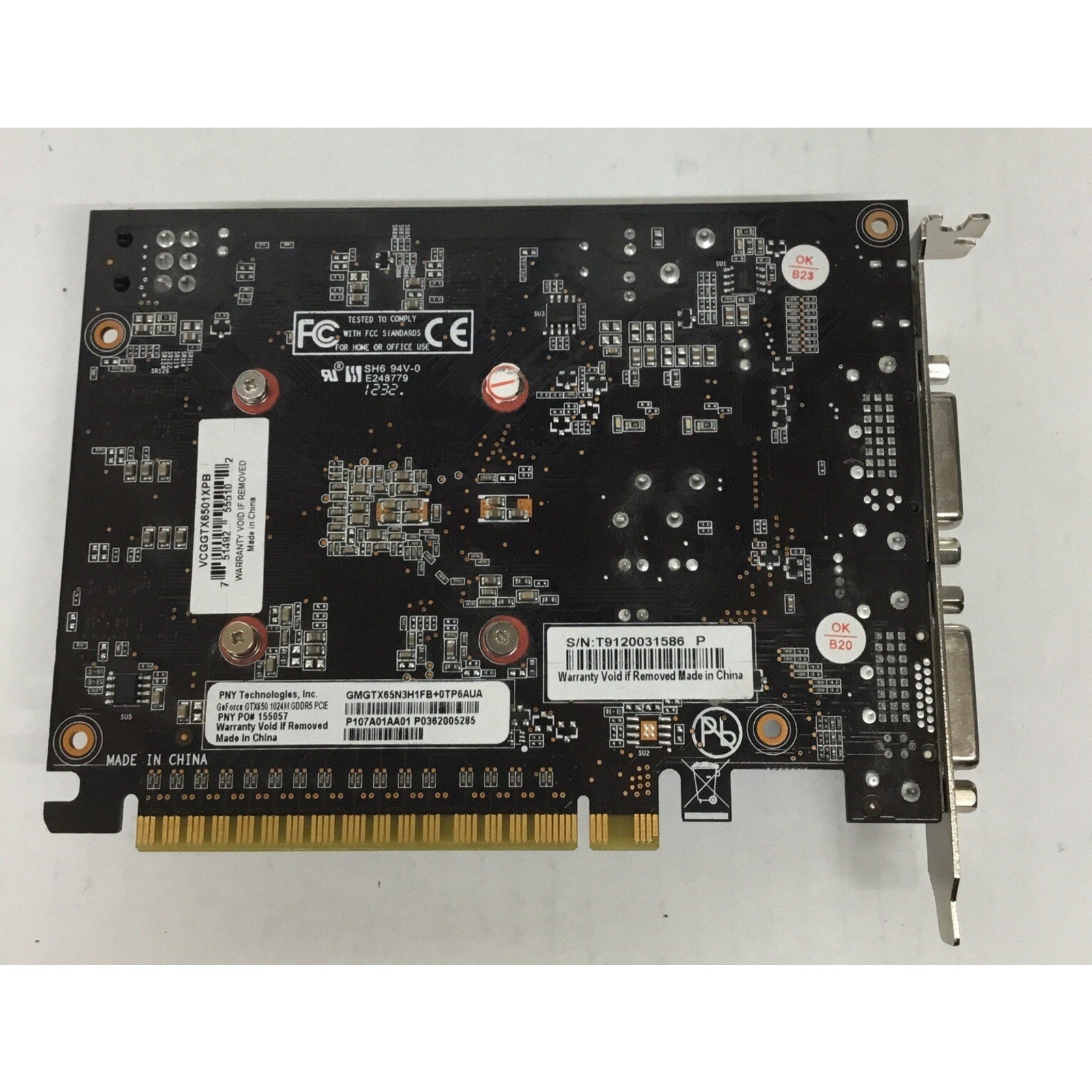 PNY NVIDIA GeForce GTX 650 / GMGTX65N3H1FB (VCGGTX6501XPB) 1GB Video Card