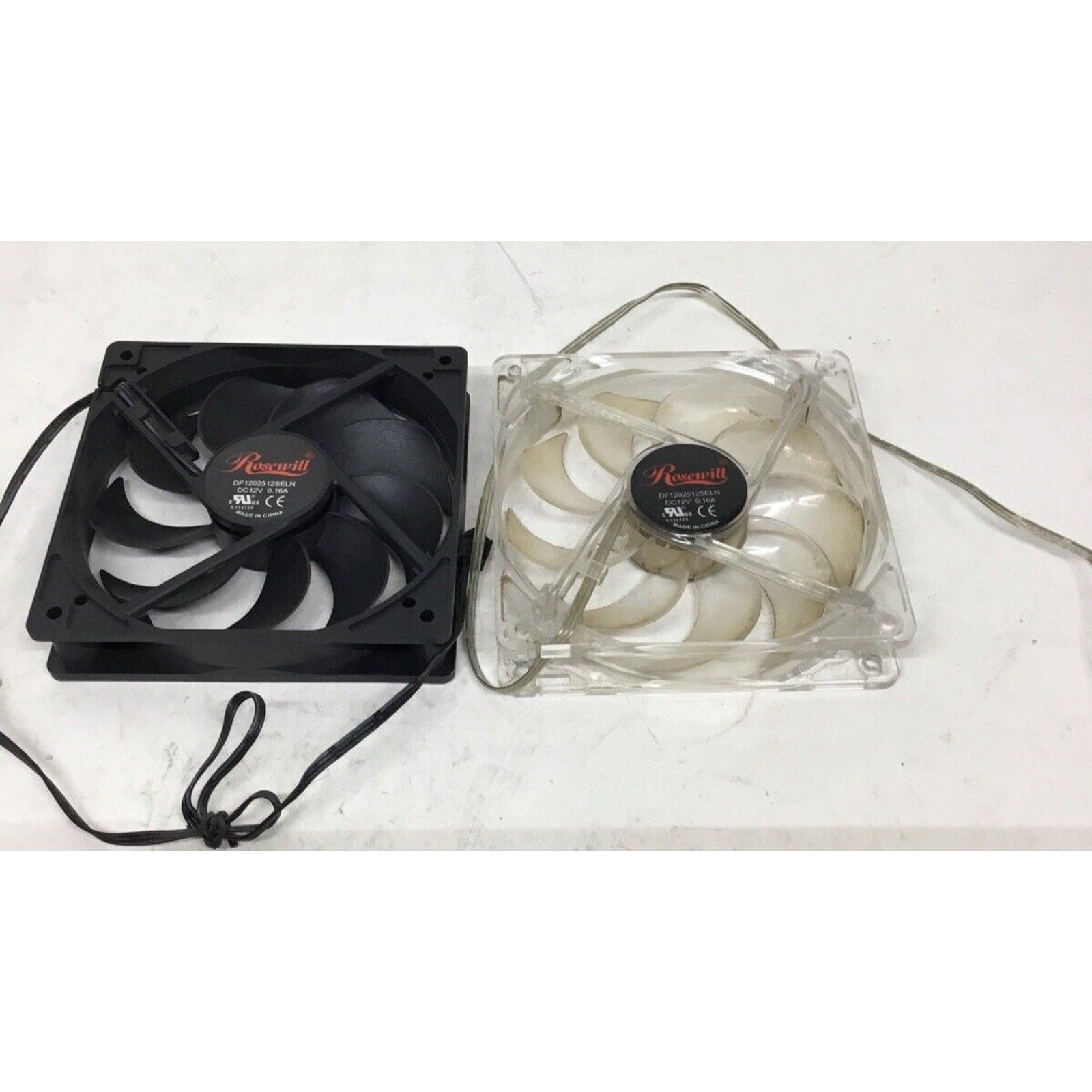 RoseWill Set 2 FanX120mm Computer Case Cooling Fan DF1202512SELN DC12V 0.16A