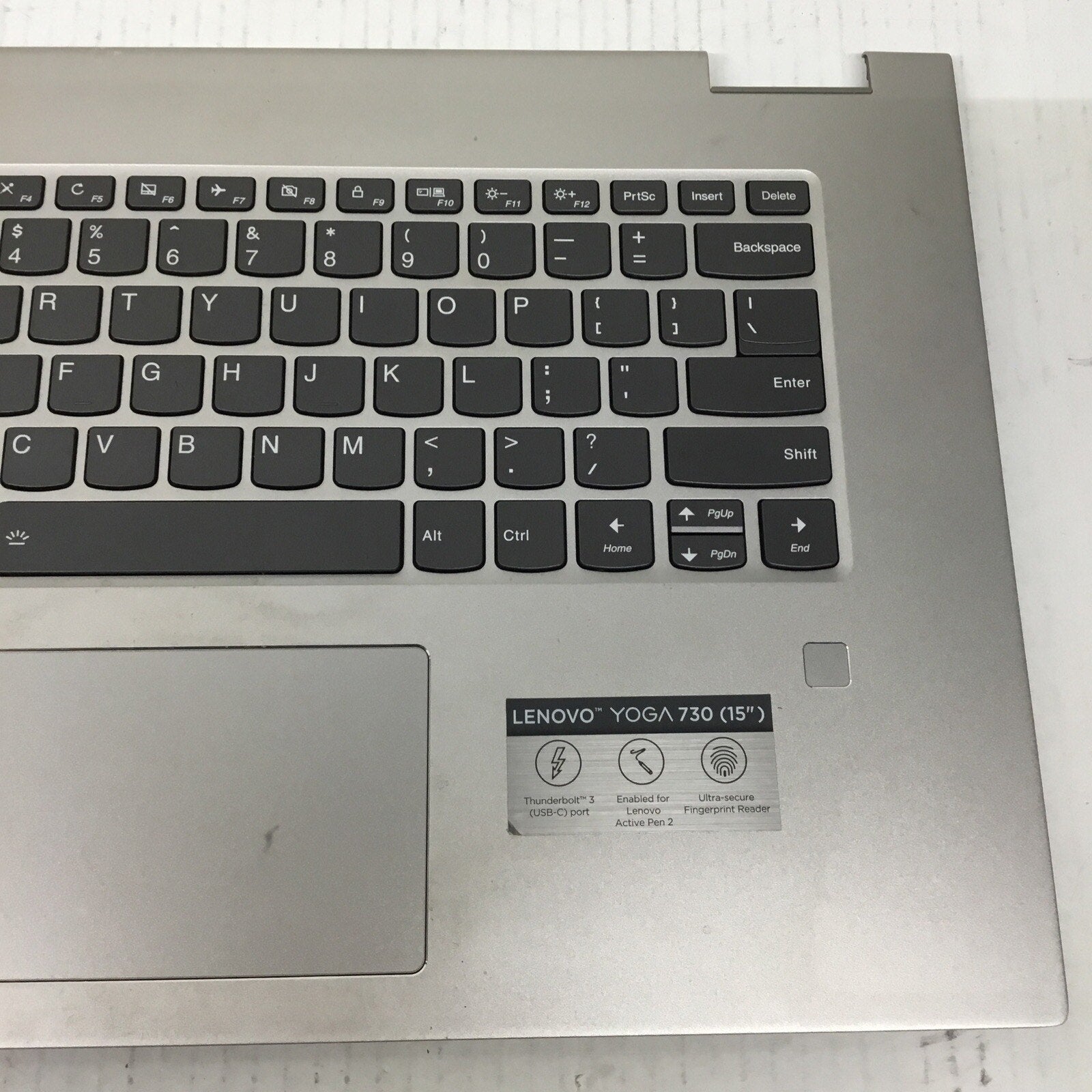 Lenovo Yoga 730-15IKB 730-15IWL 15.6" Palmrest Case Keyboard Backlit Silver