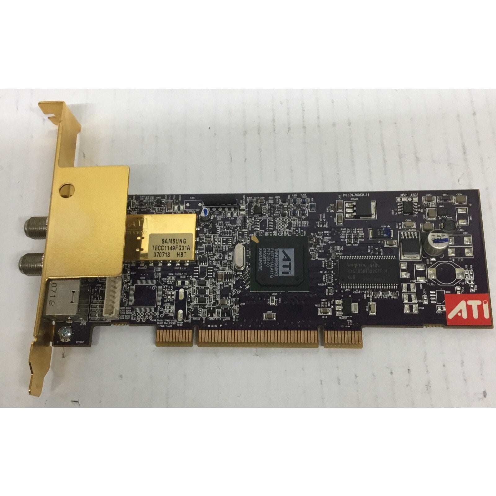ATI Samsung tecc1149FG01a 650 Theater TV Wonder Video Card 102A6980712 PCI