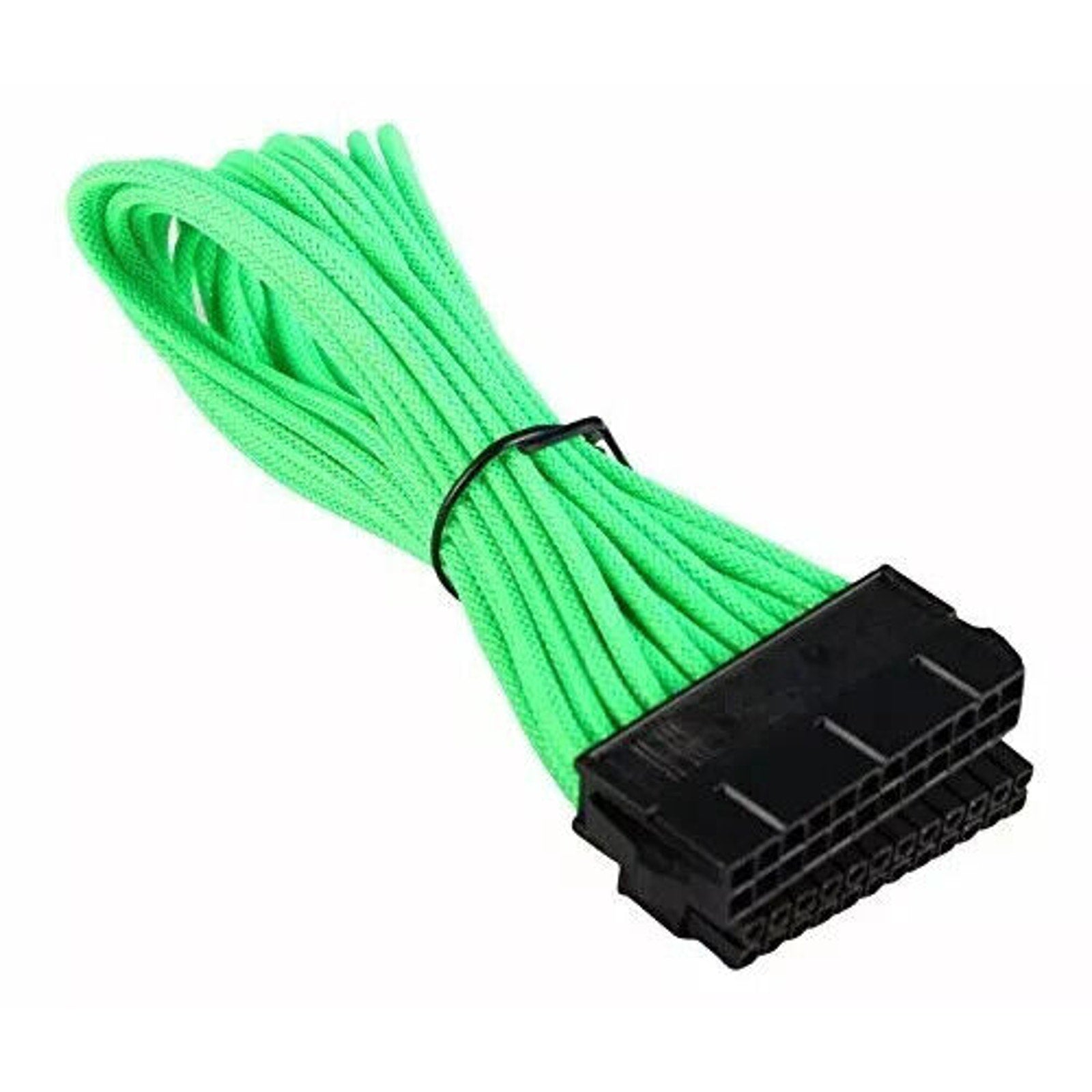 24 Pin PC ATX Power Extension Cable 300mm / 11.8-inches - Braided - Green Color