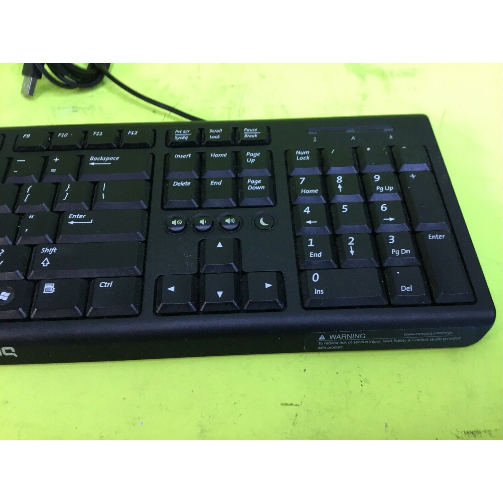 COMPAQ Wired USB Classic Slim Keyboard - 505130-371