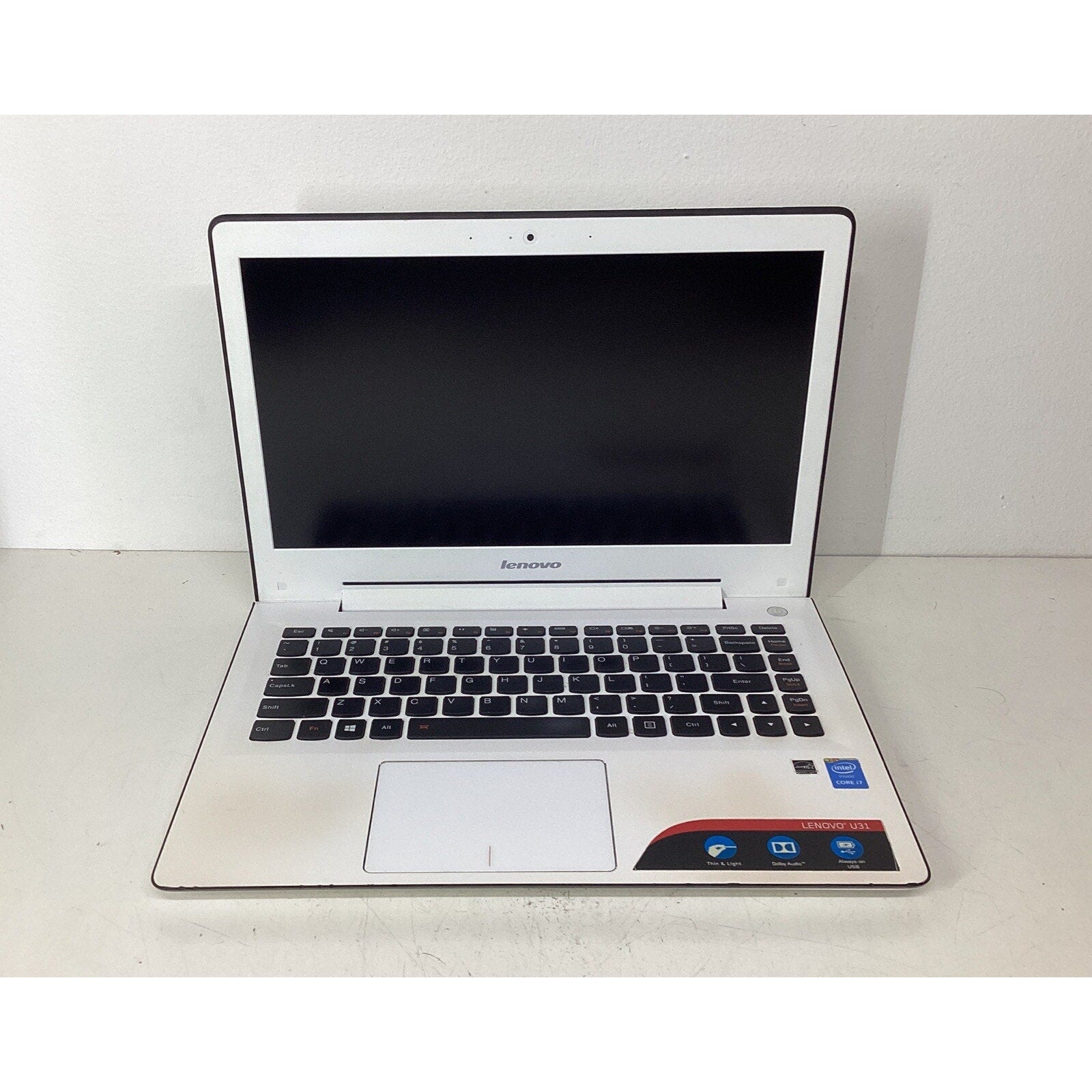 Lenovo U31-70 13.3" White Laptop 512GB 8GB RAM Intel Core i7 - For Parts