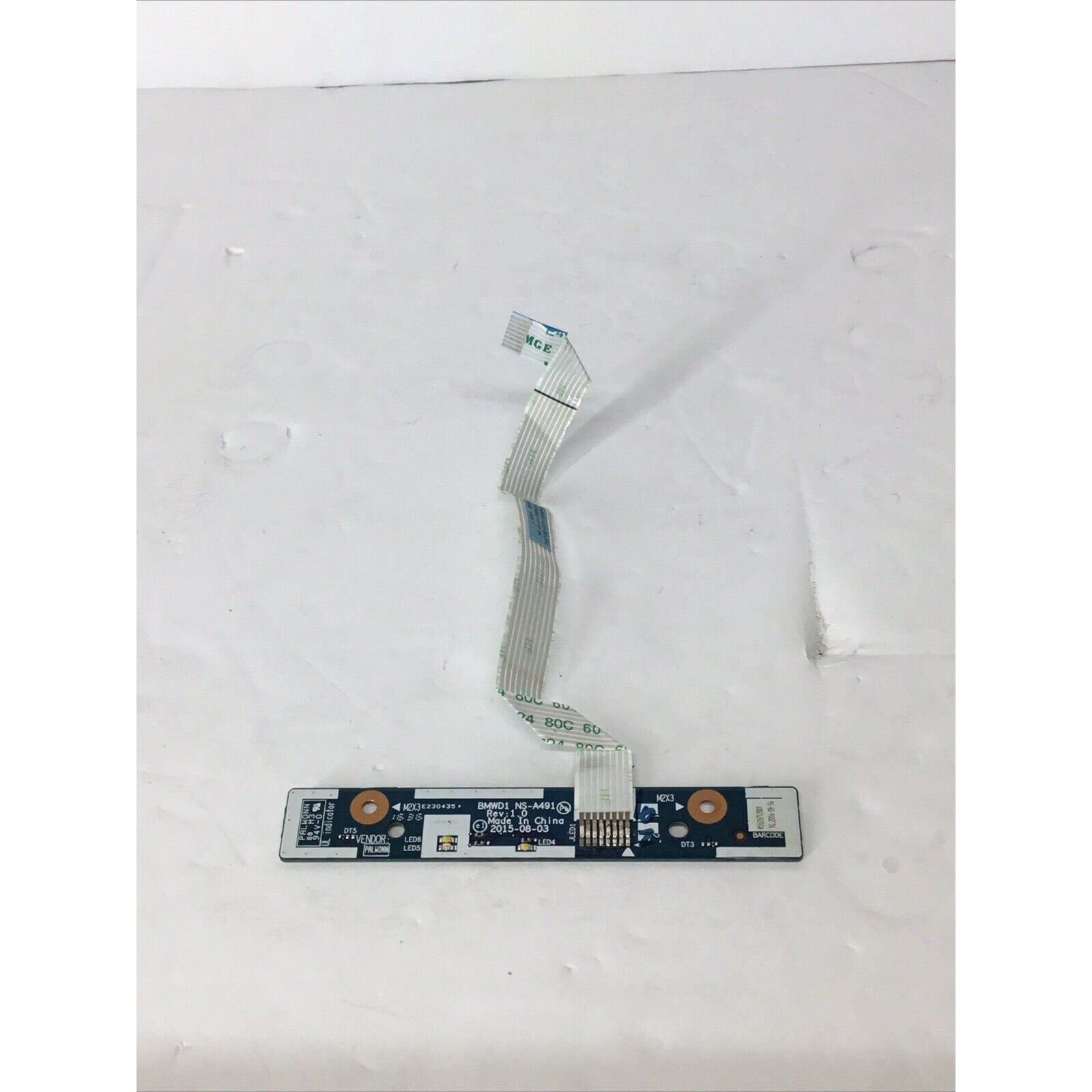 OEM Lenovo IdeaPad 300-17ISK 80QH LED Trackpad Button Board w/ Cable NS-A491