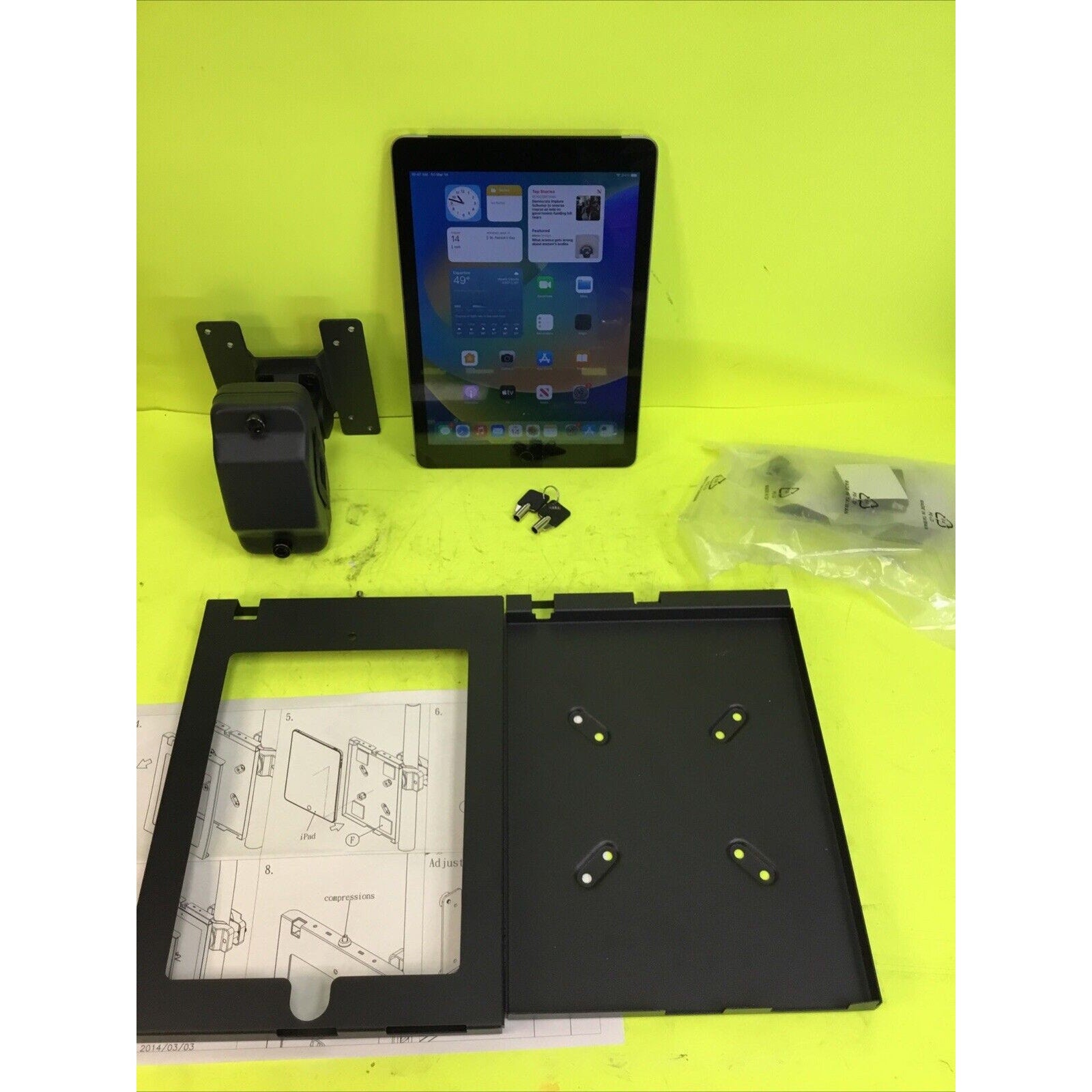 MonMount iPad Mounting Bracket with iPad 6th Gen Bundle