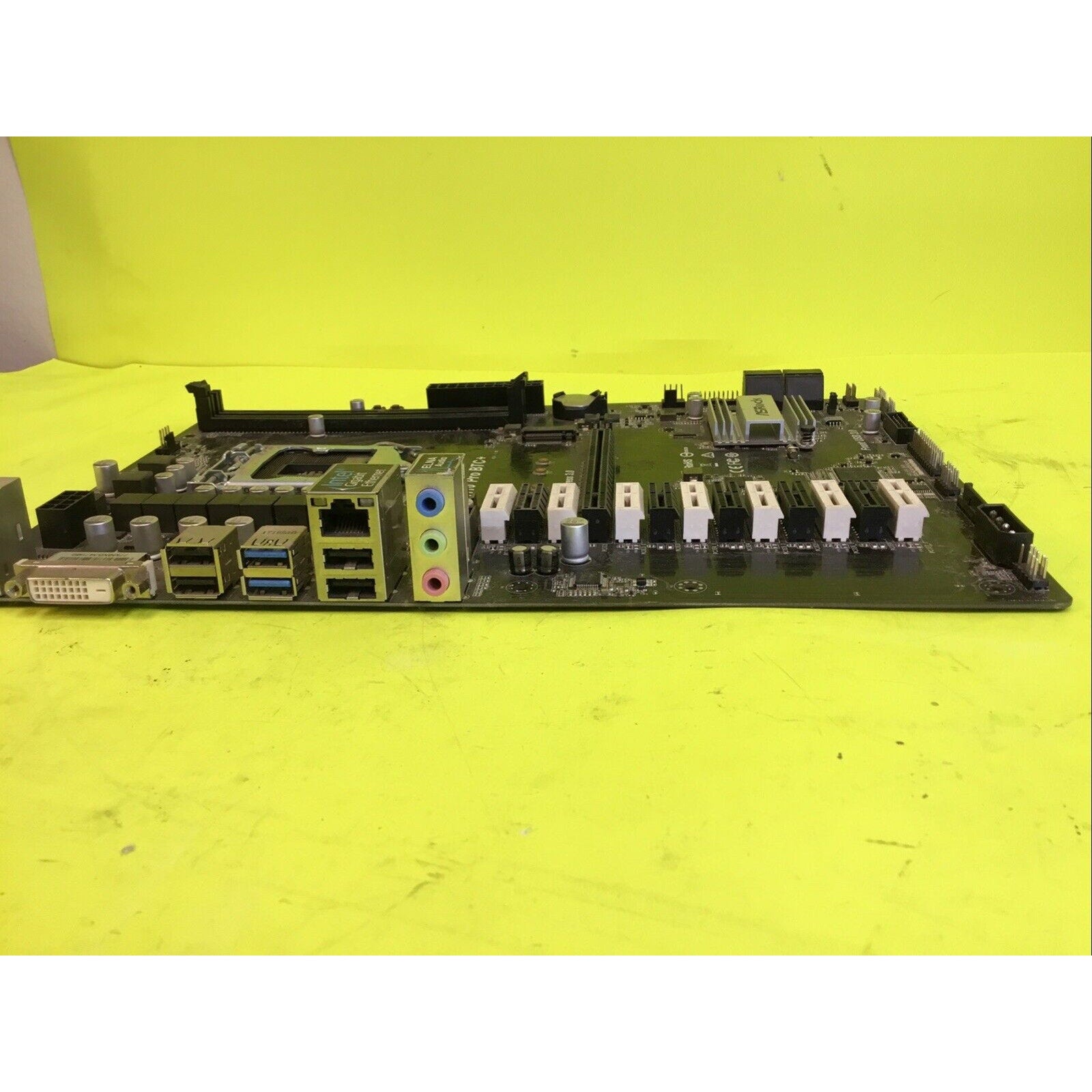 ASRock H110 Pro BTC+ LGA 1151, Intel Motherboard FOR PARTS or REPAIR