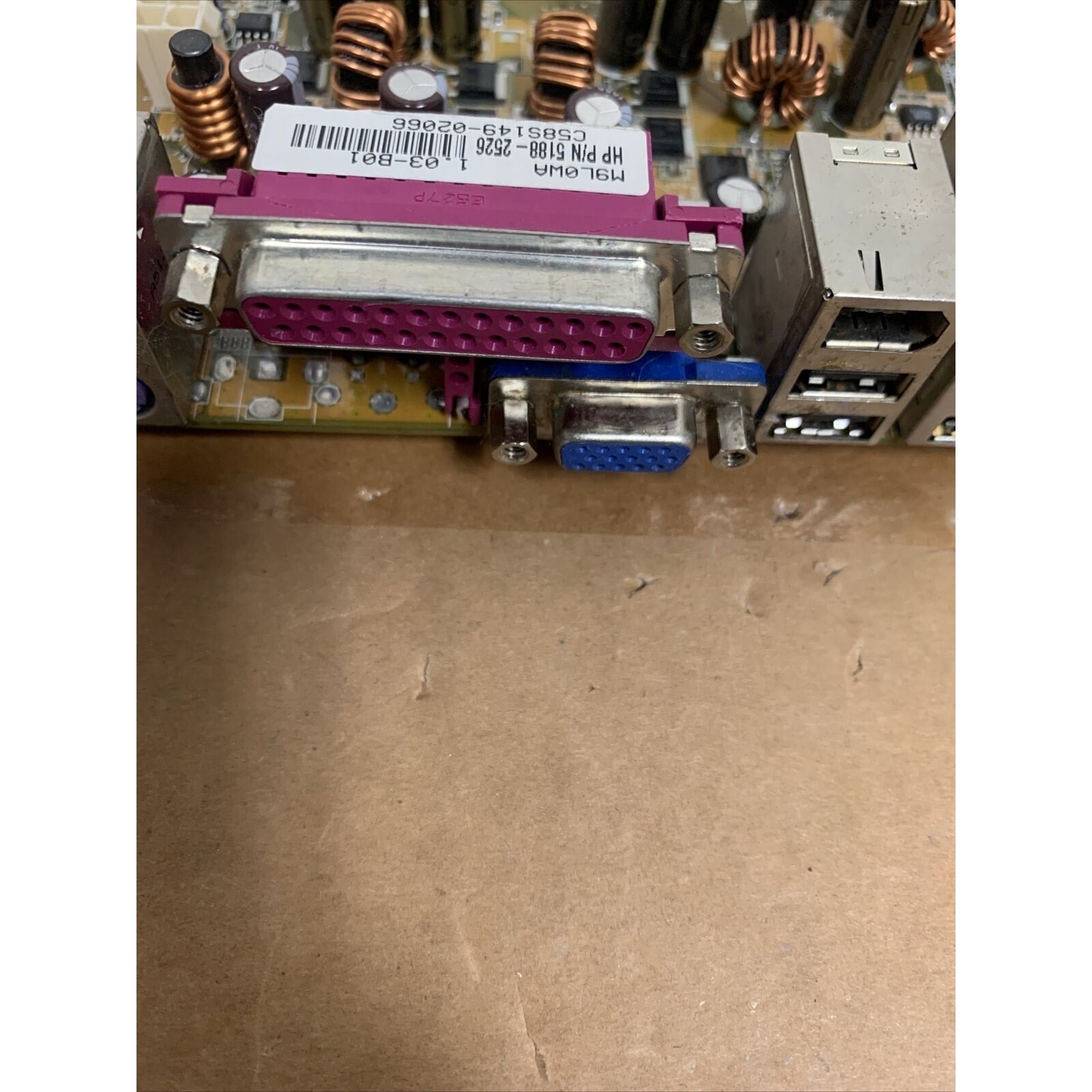 HP Motherboard ASUS A8AE-LE 5188-2526 AMD Athlon 64 - Damaged In Shipping - READ