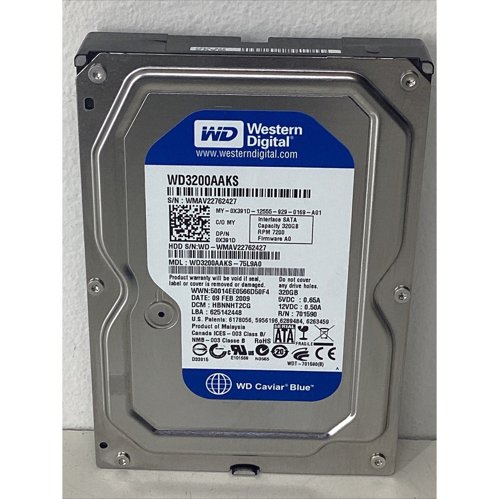 Western Digital Caviar Blue WD3200AAKS 320 GB SATA II 3.5" Hard Drive