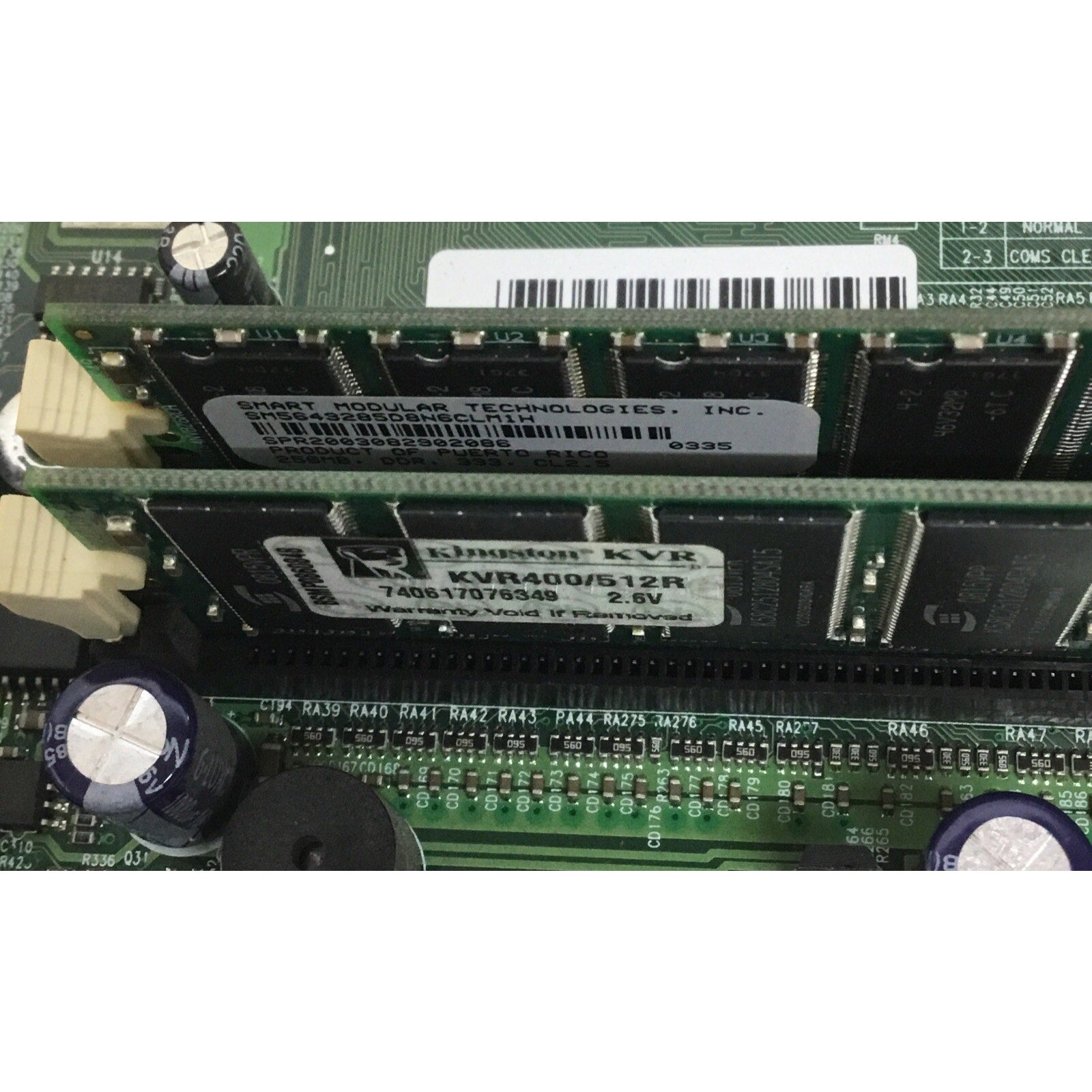 137001 Imperial GL_Ve 20021218 Motherboard / Celeron 02 2.40GHz SL6VU